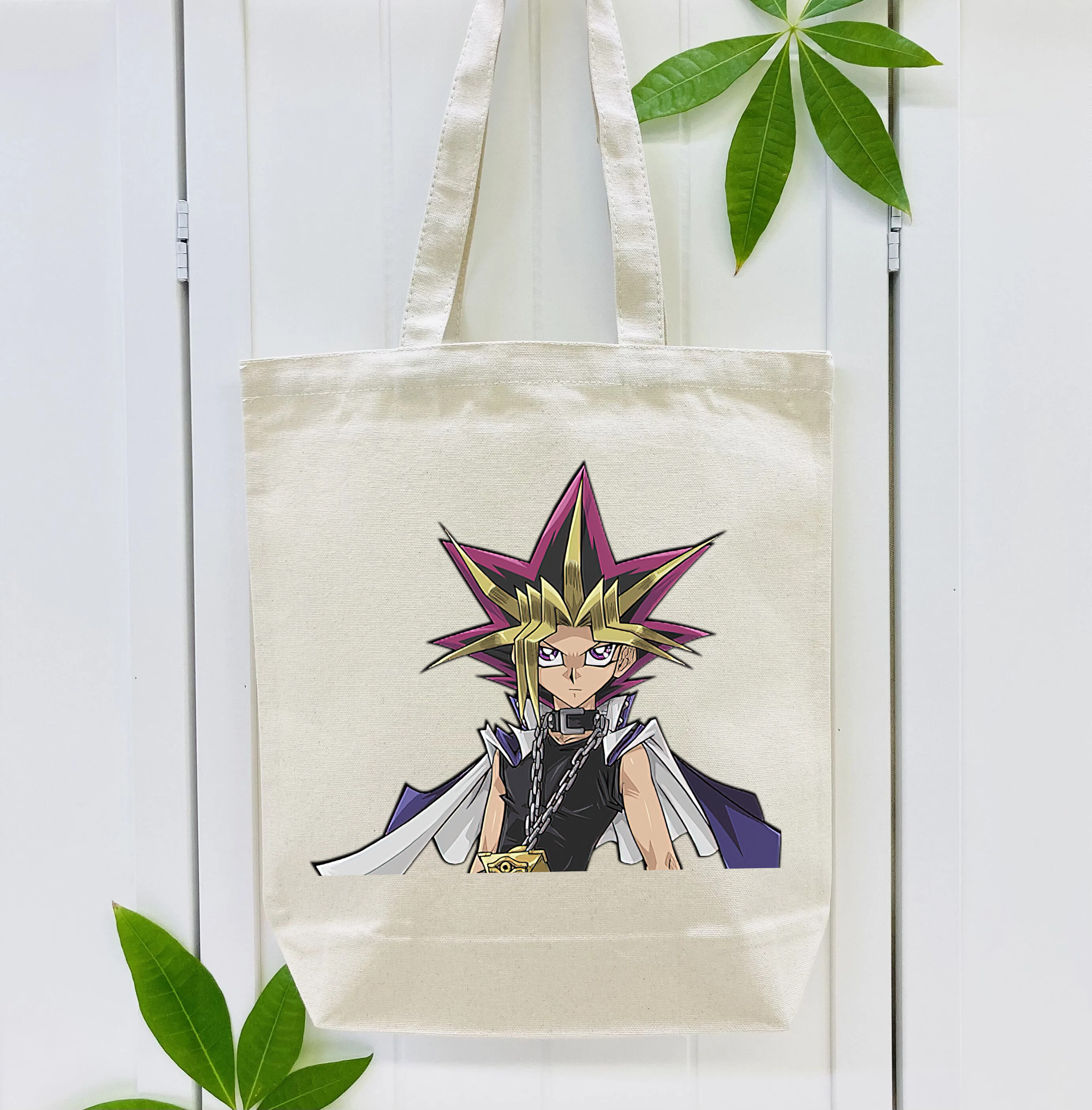 遊☆戯☆王 Yu-Gi-Oh! 縦型キャンバス生地手提げバッグ　トートバッグ