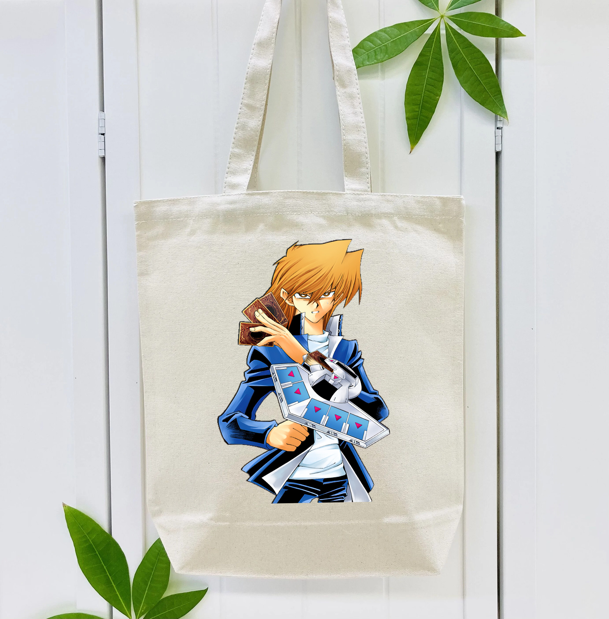 遊☆戯☆王 Yu-Gi-Oh! 縦型キャンバス生地手提げバッグ　トートバッグ