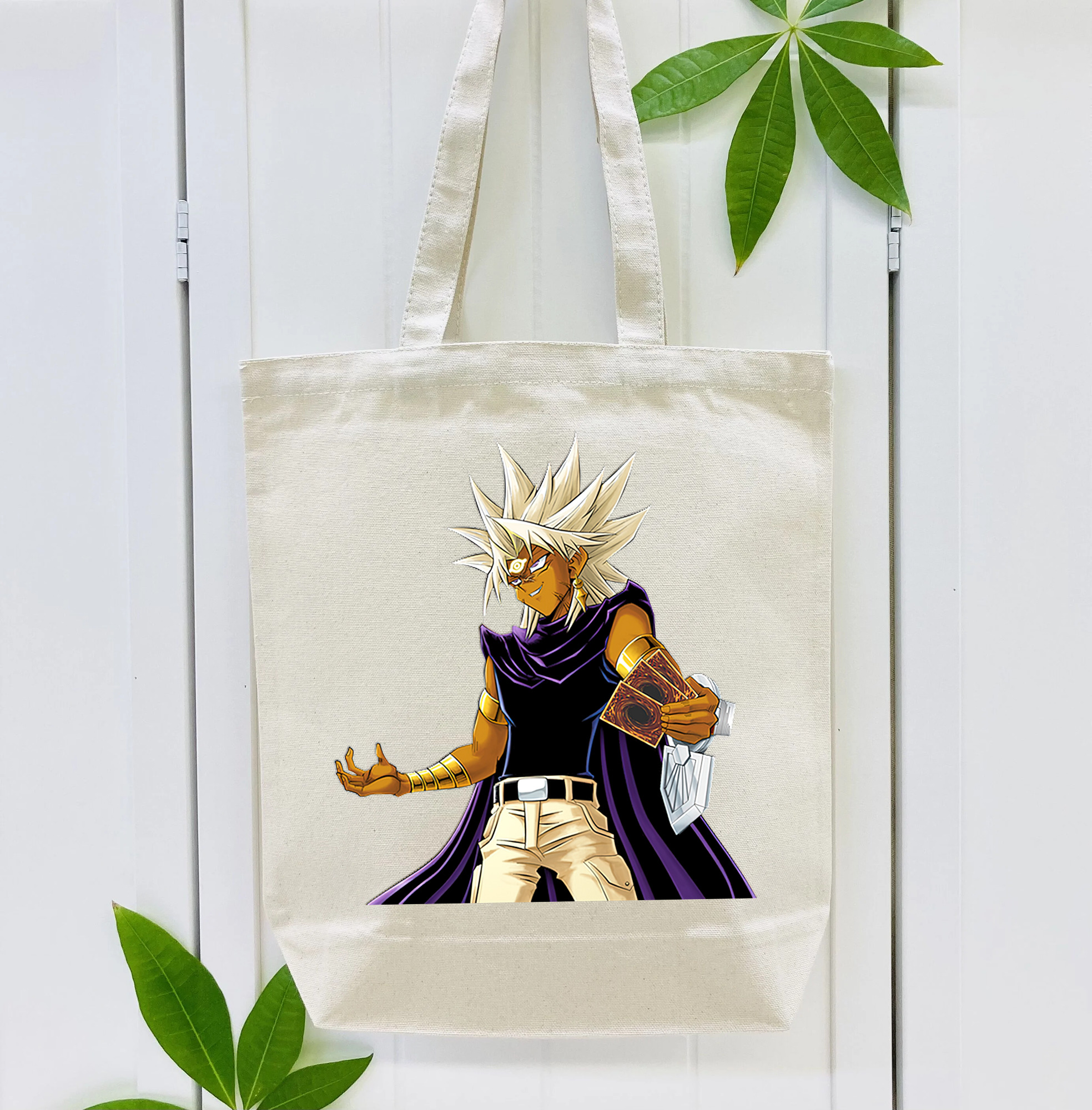 遊☆戯☆王 Yu-Gi-Oh! 縦型キャンバス生地手提げバッグ　トートバッグ