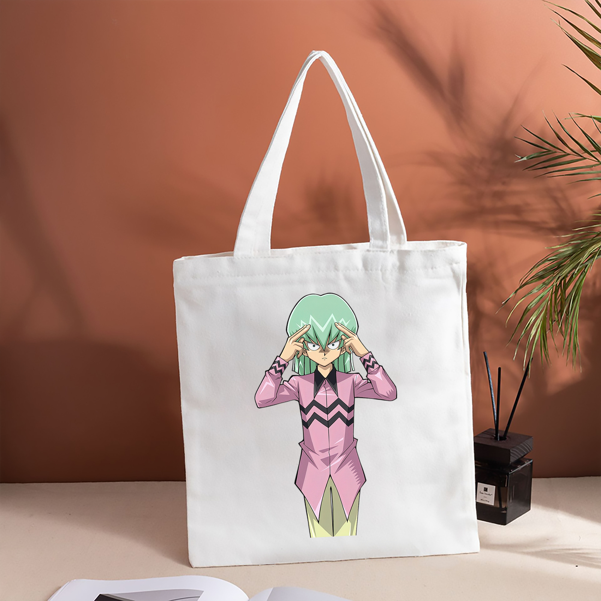 遊☆戯☆王 Yu-Gi-Oh! 縦型キャンバス生地手提げバッグ　トートバッグ