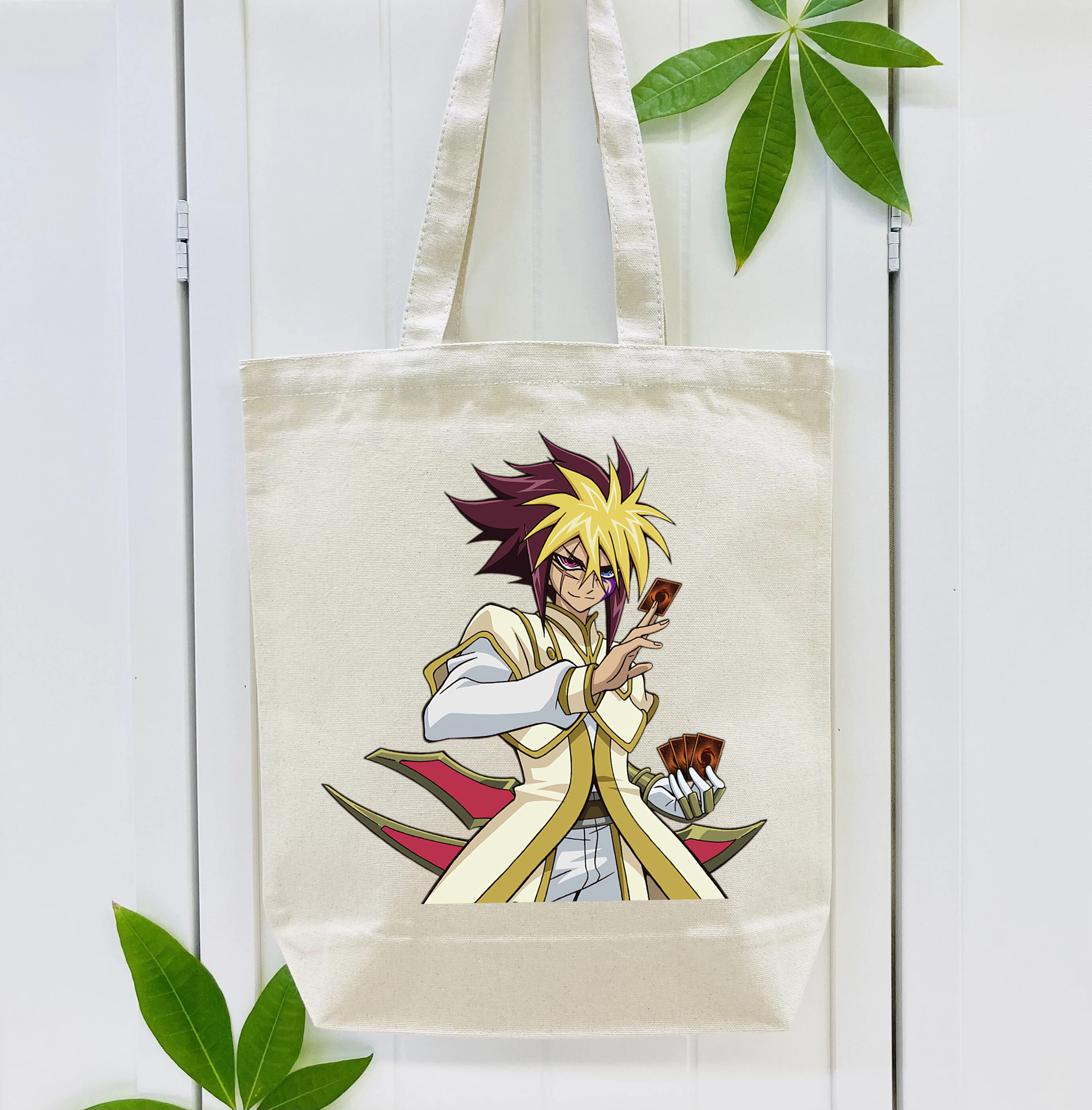 遊☆戯☆王 Yu-Gi-Oh! 縦型キャンバス生地手提げバッグ　トートバッグ