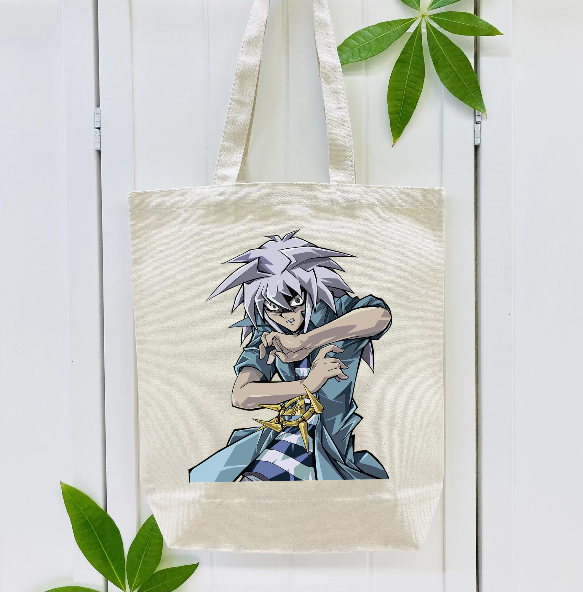 遊☆戯☆王 Yu-Gi-Oh! 縦型キャンバス生地手提げバッグ　トートバッグ