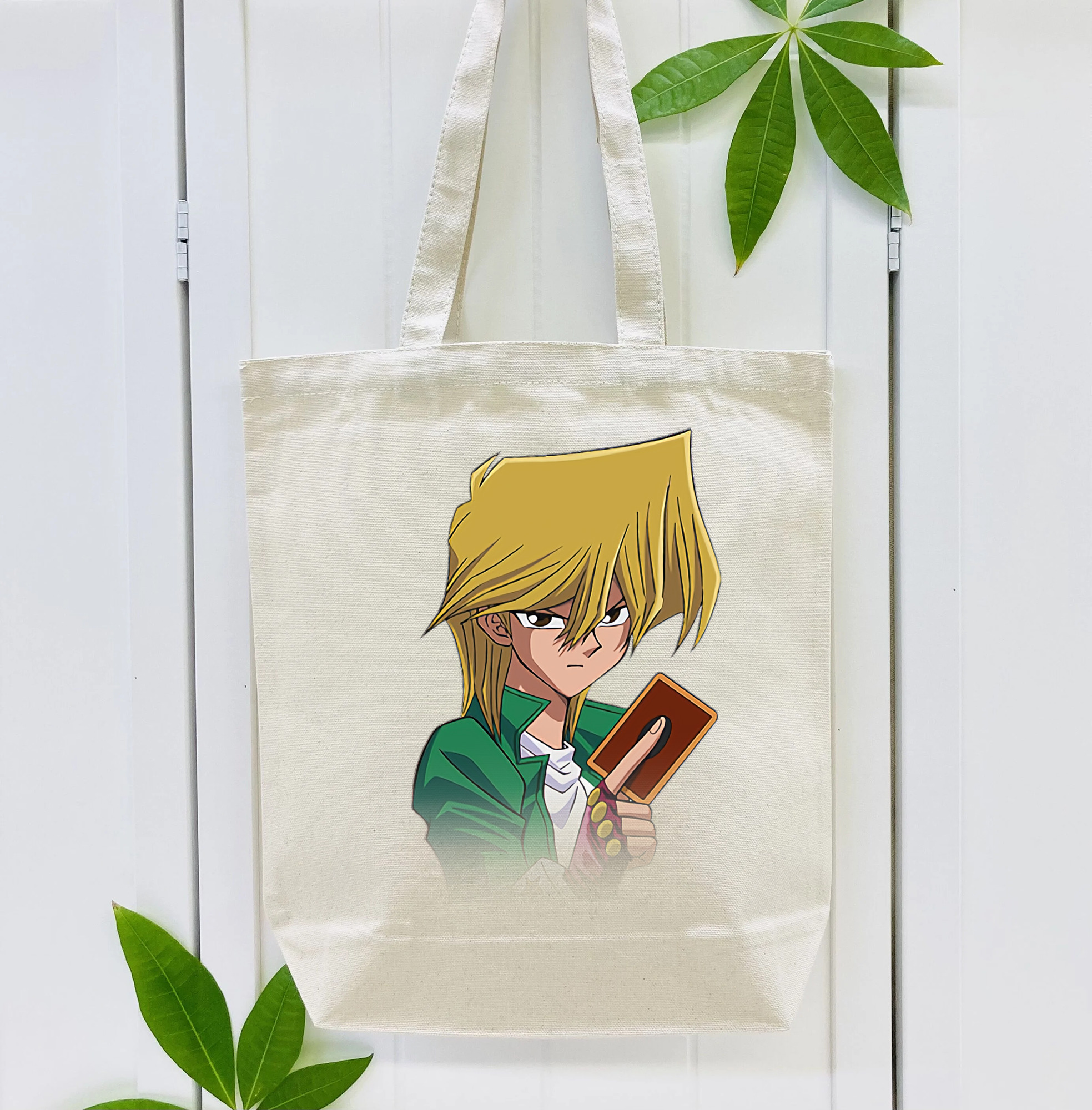 遊☆戯☆王 Yu-Gi-Oh! 縦型キャンバス生地手提げバッグ　トートバッグ