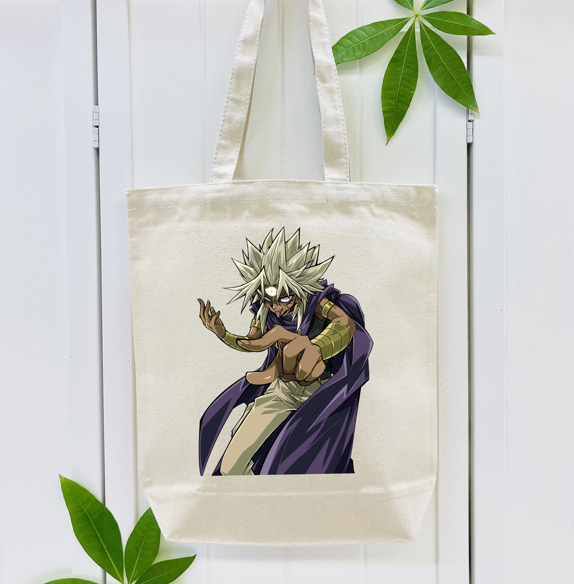 遊☆戯☆王 Yu-Gi-Oh! 縦型キャンバス生地手提げバッグ　トートバッグ