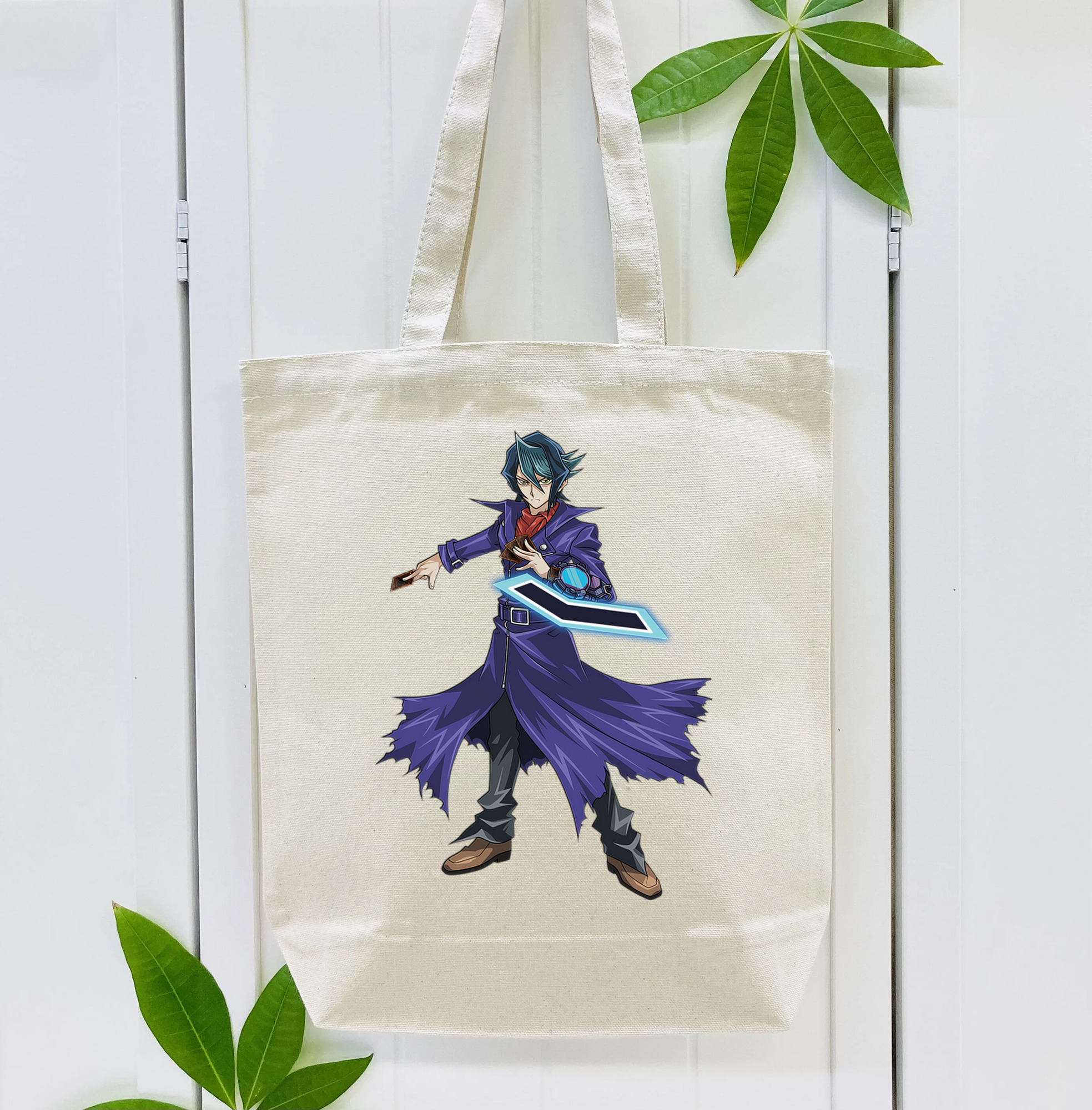 遊☆戯☆王 Yu-Gi-Oh! 縦型キャンバス生地手提げバッグ　トートバッグ