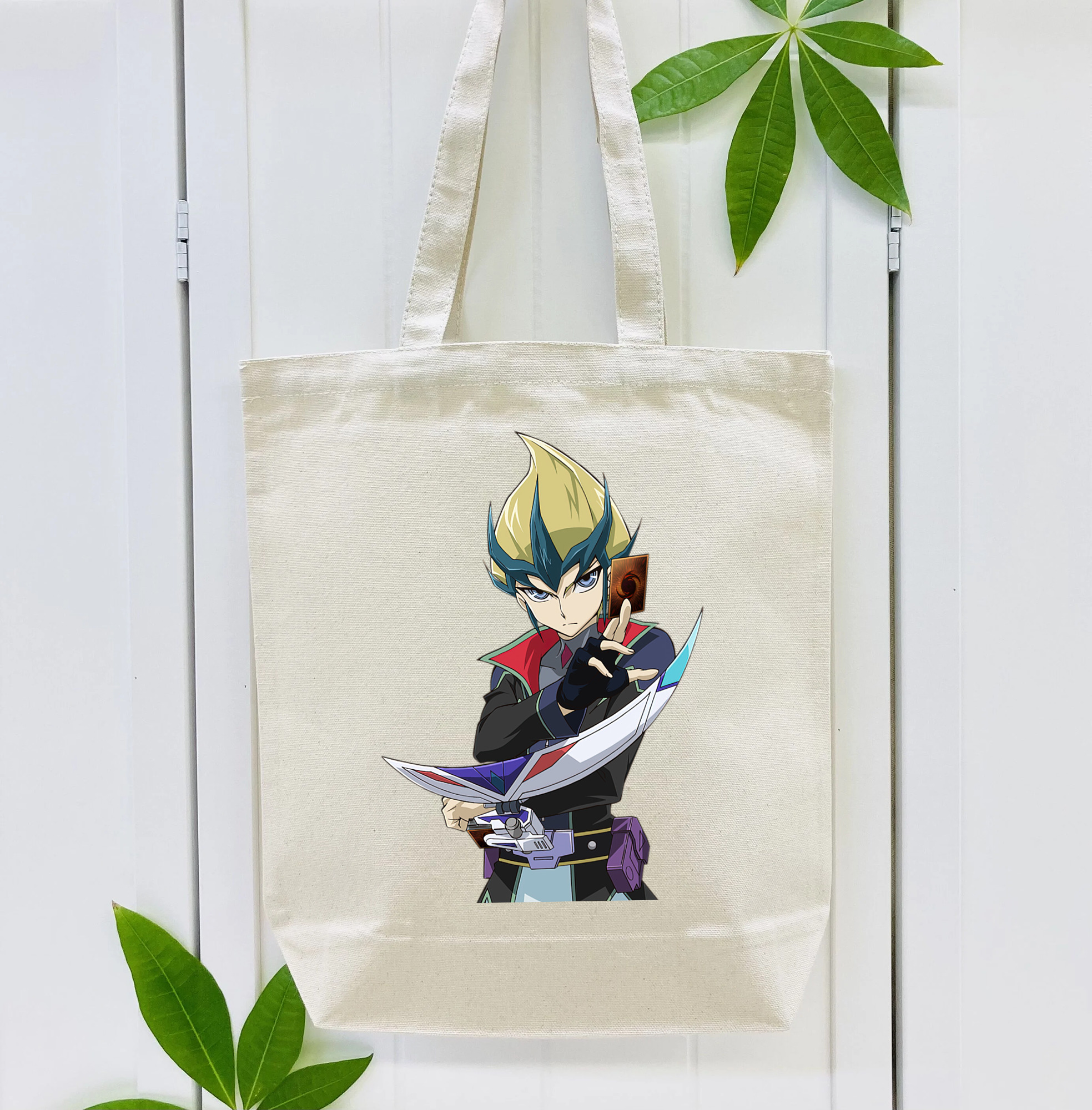 遊☆戯☆王 Yu-Gi-Oh! 縦型キャンバス生地手提げバッグ　トートバッグ