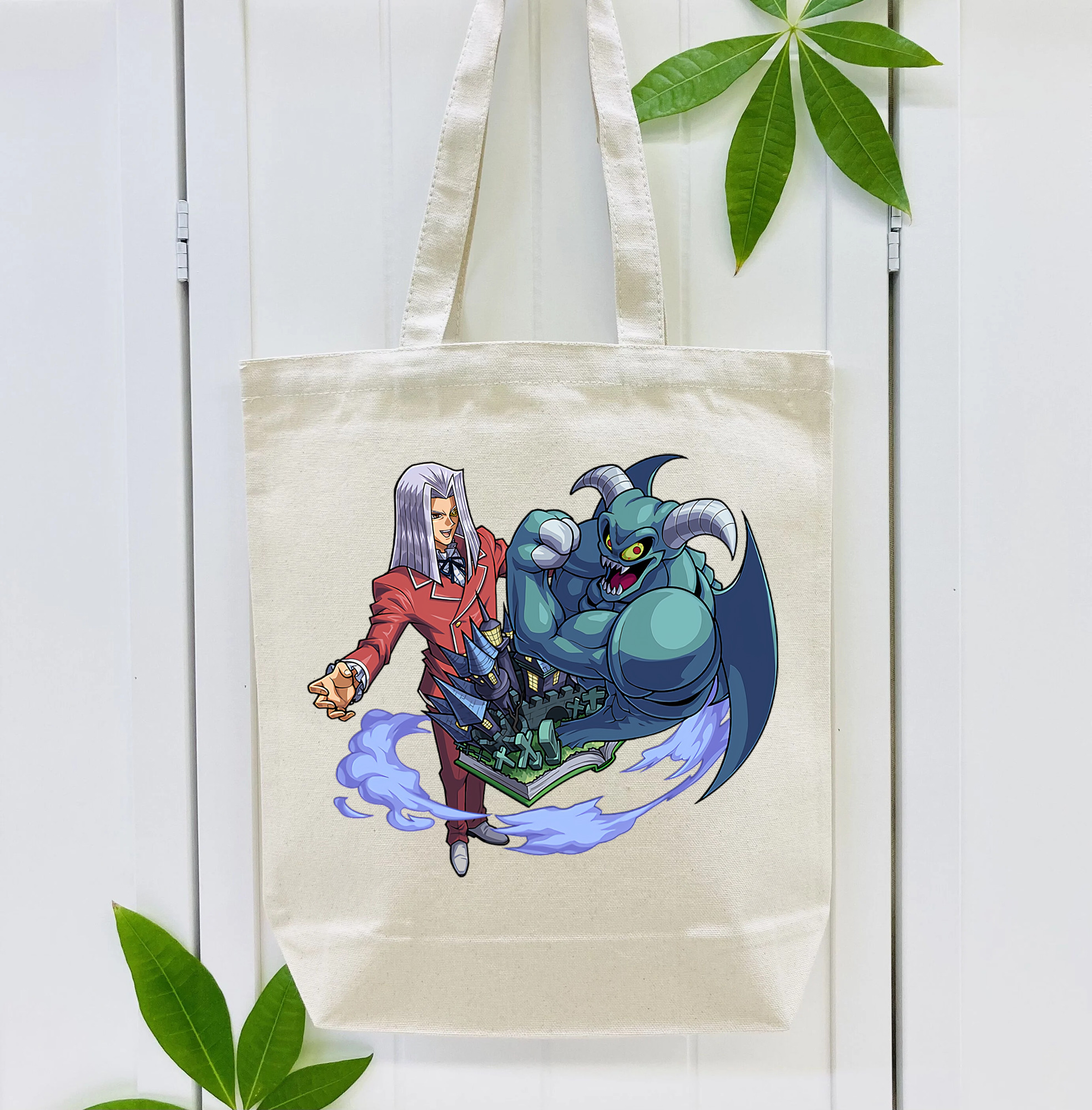 遊☆戯☆王 Yu-Gi-Oh! 縦型キャンバス生地手提げバッグ　トートバッグ