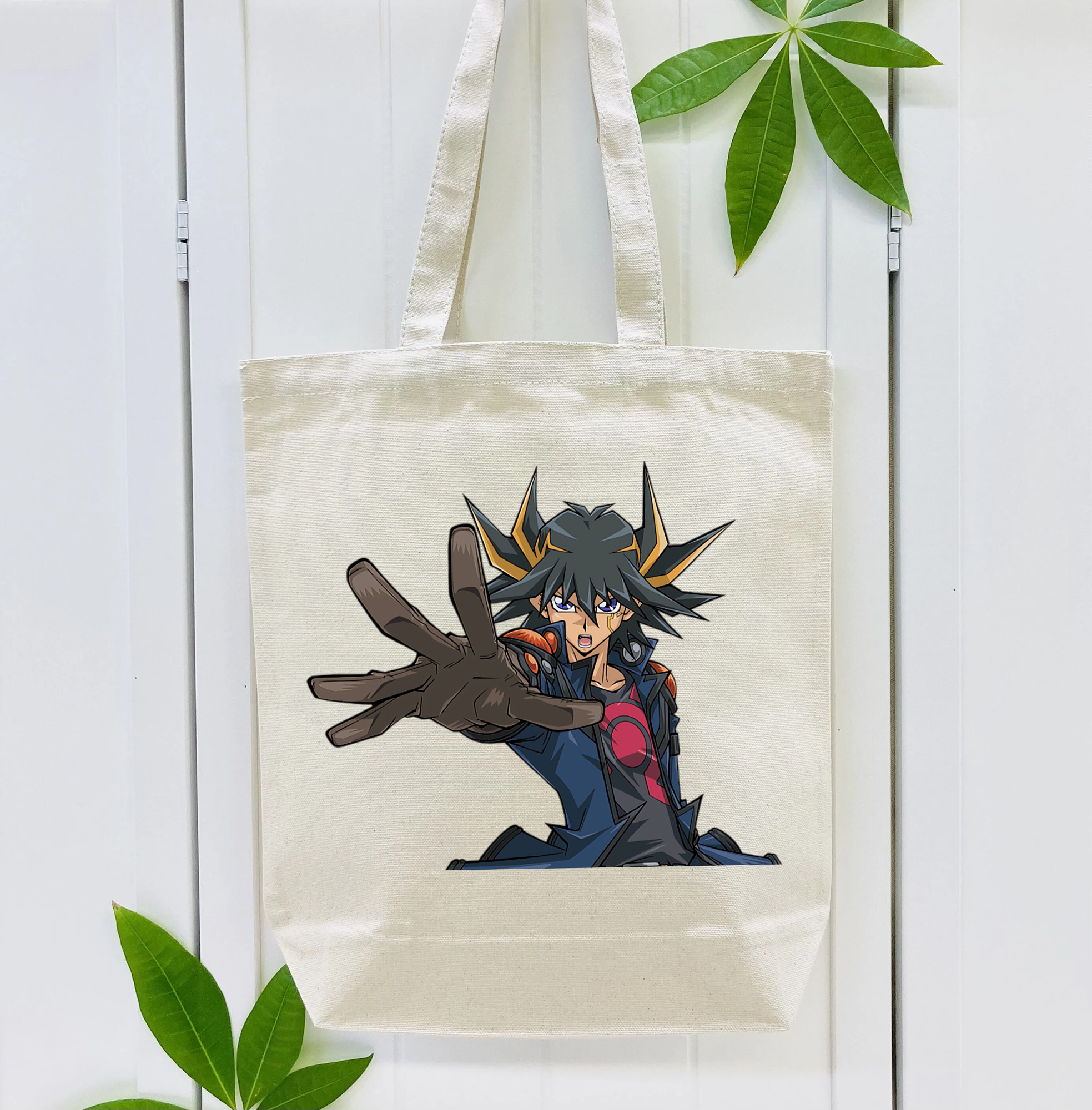 遊☆戯☆王 Yu-Gi-Oh! 縦型キャンバス生地手提げバッグ　トートバッグ