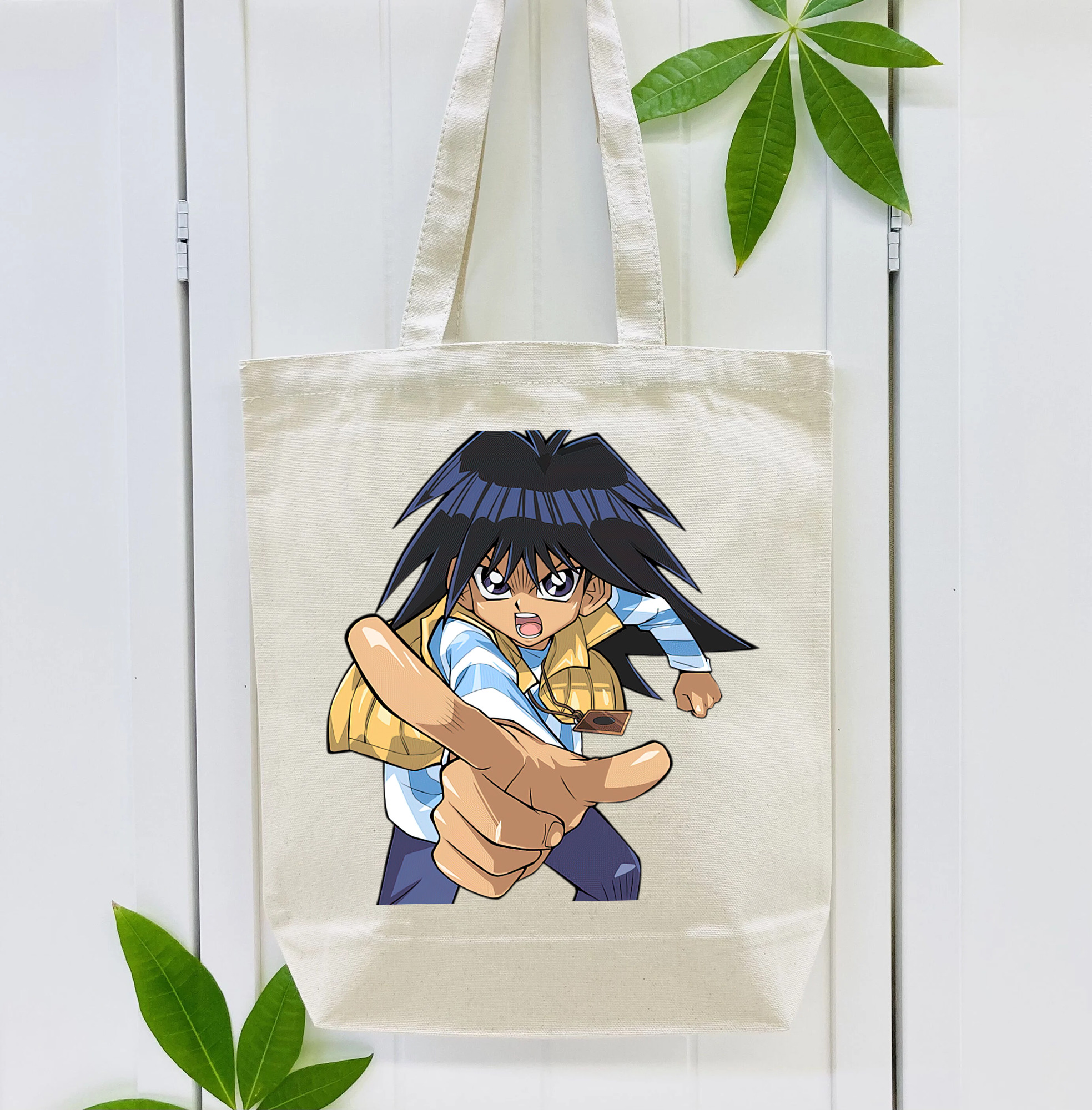 遊☆戯☆王 Yu-Gi-Oh! 縦型キャンバス生地手提げバッグ　トートバッグ