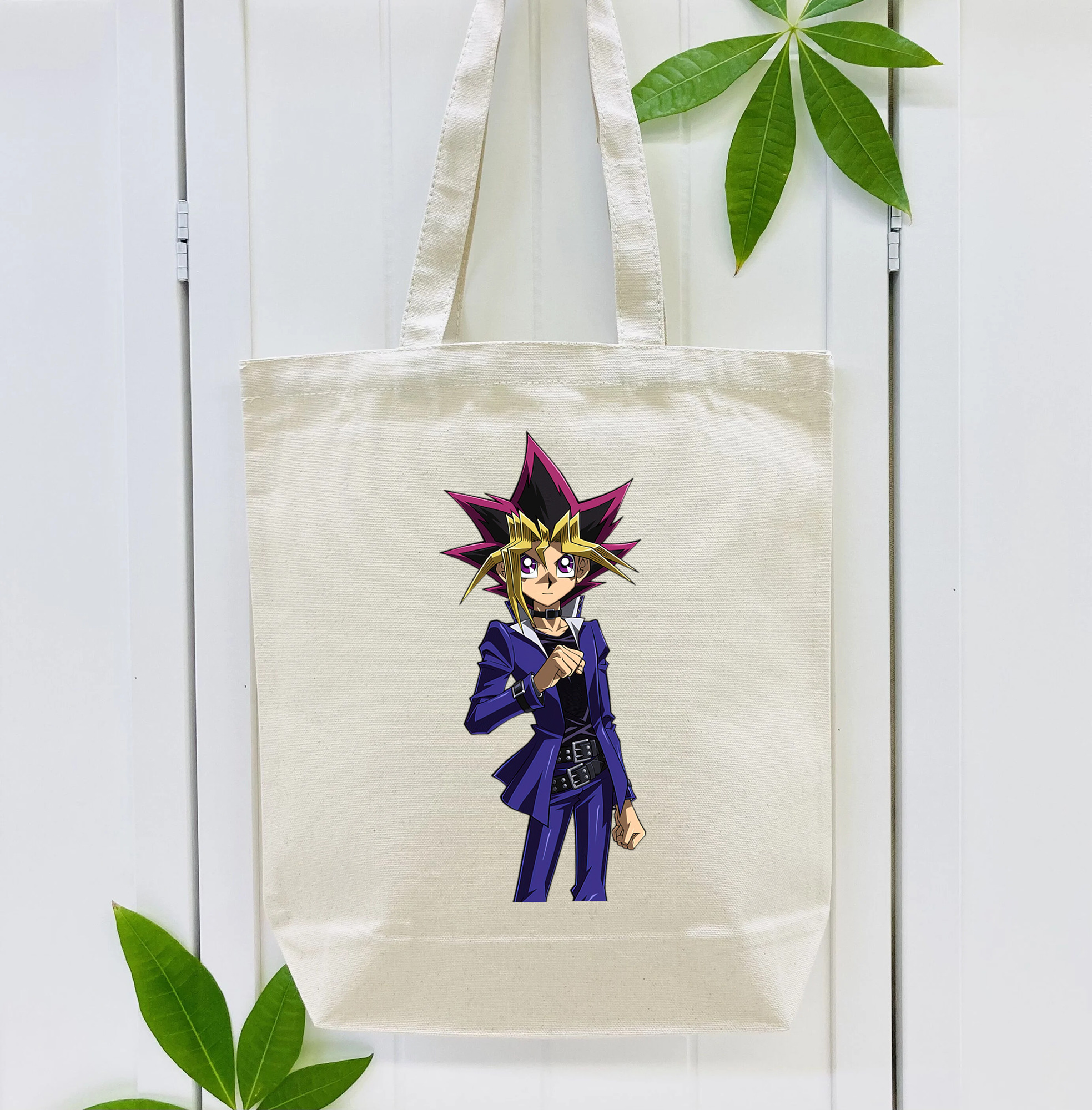 遊☆戯☆王 Yu-Gi-Oh! 縦型キャンバス生地手提げバッグ　トートバッグ