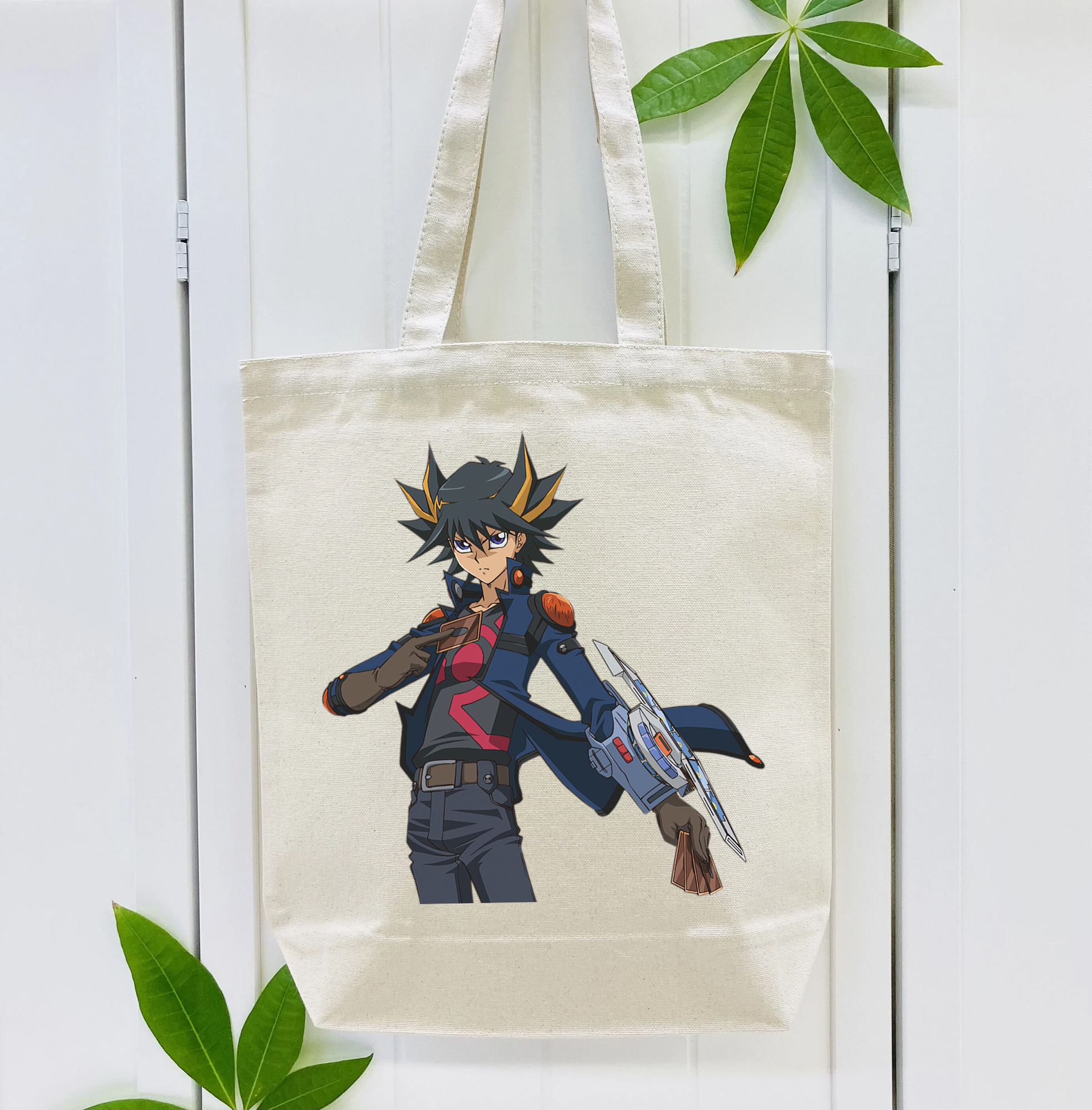 遊☆戯☆王 Yu-Gi-Oh! 縦型キャンバス生地手提げバッグ　トートバッグ