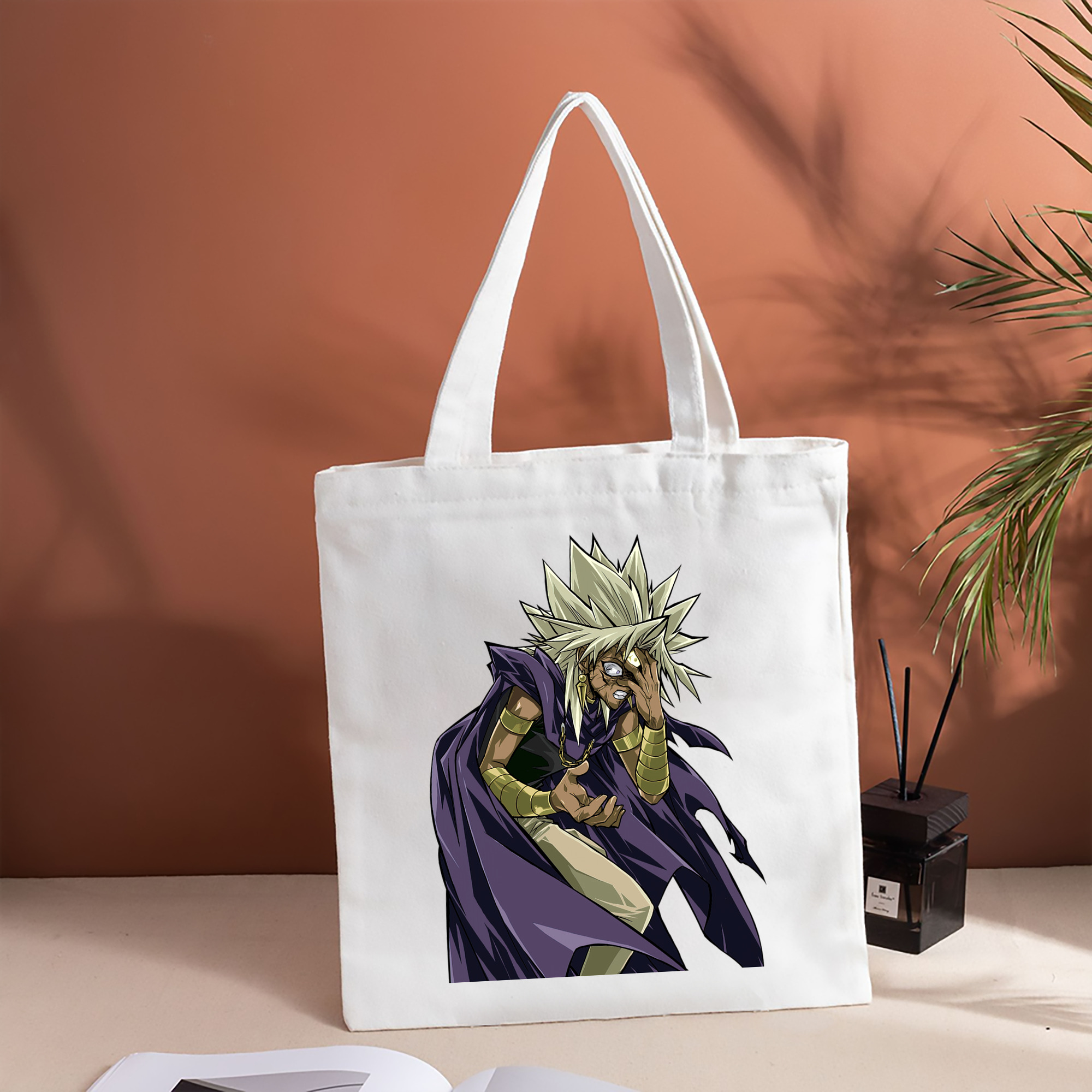 遊☆戯☆王 Yu-Gi-Oh! 縦型キャンバス生地手提げバッグ　トートバッグ