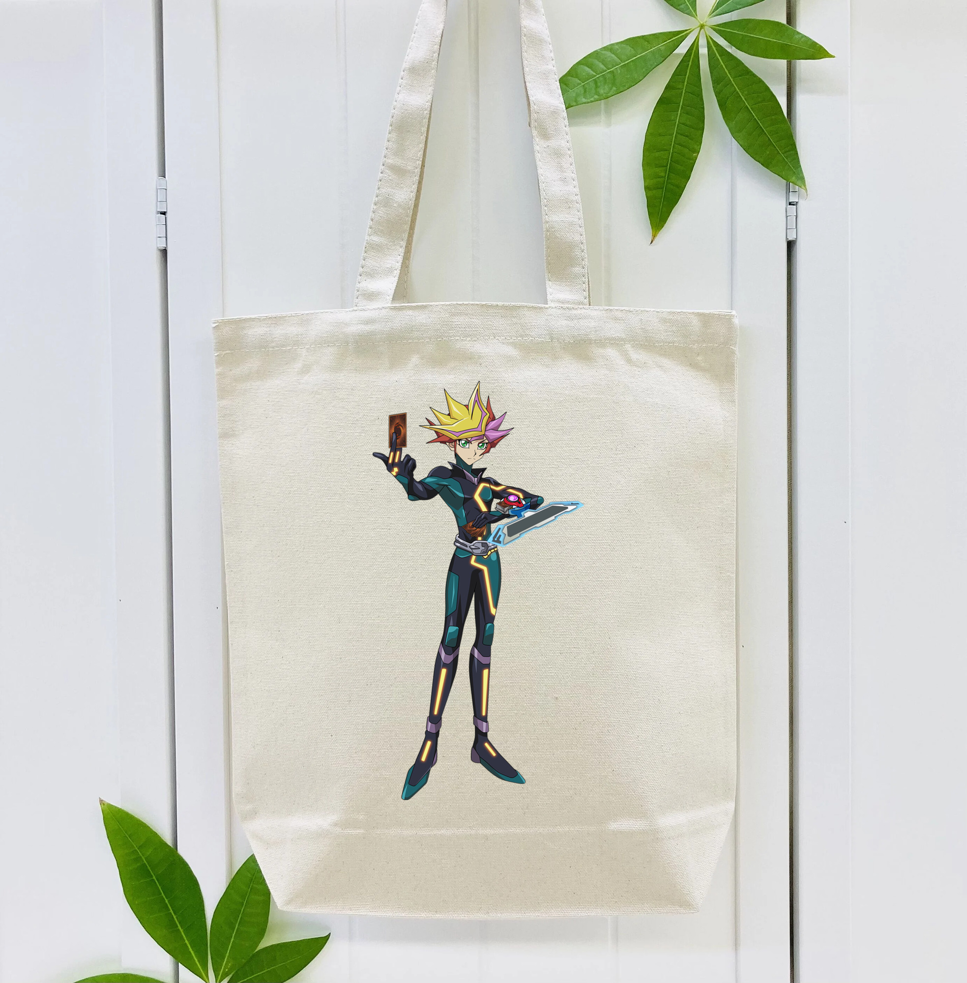 遊☆戯☆王 Yu-Gi-Oh! 縦型キャンバス生地手提げバッグ　トートバッグ