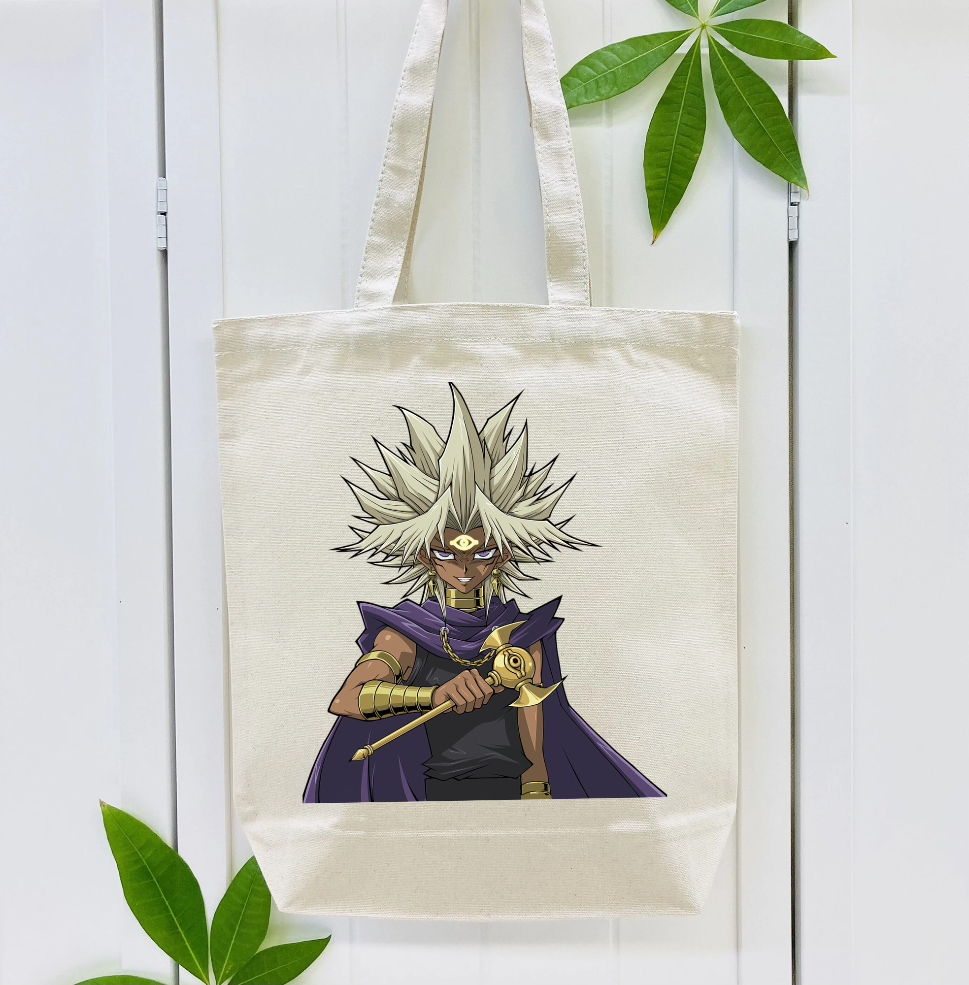 遊☆戯☆王 Yu-Gi-Oh! 縦型キャンバス生地手提げバッグ　トートバッグ