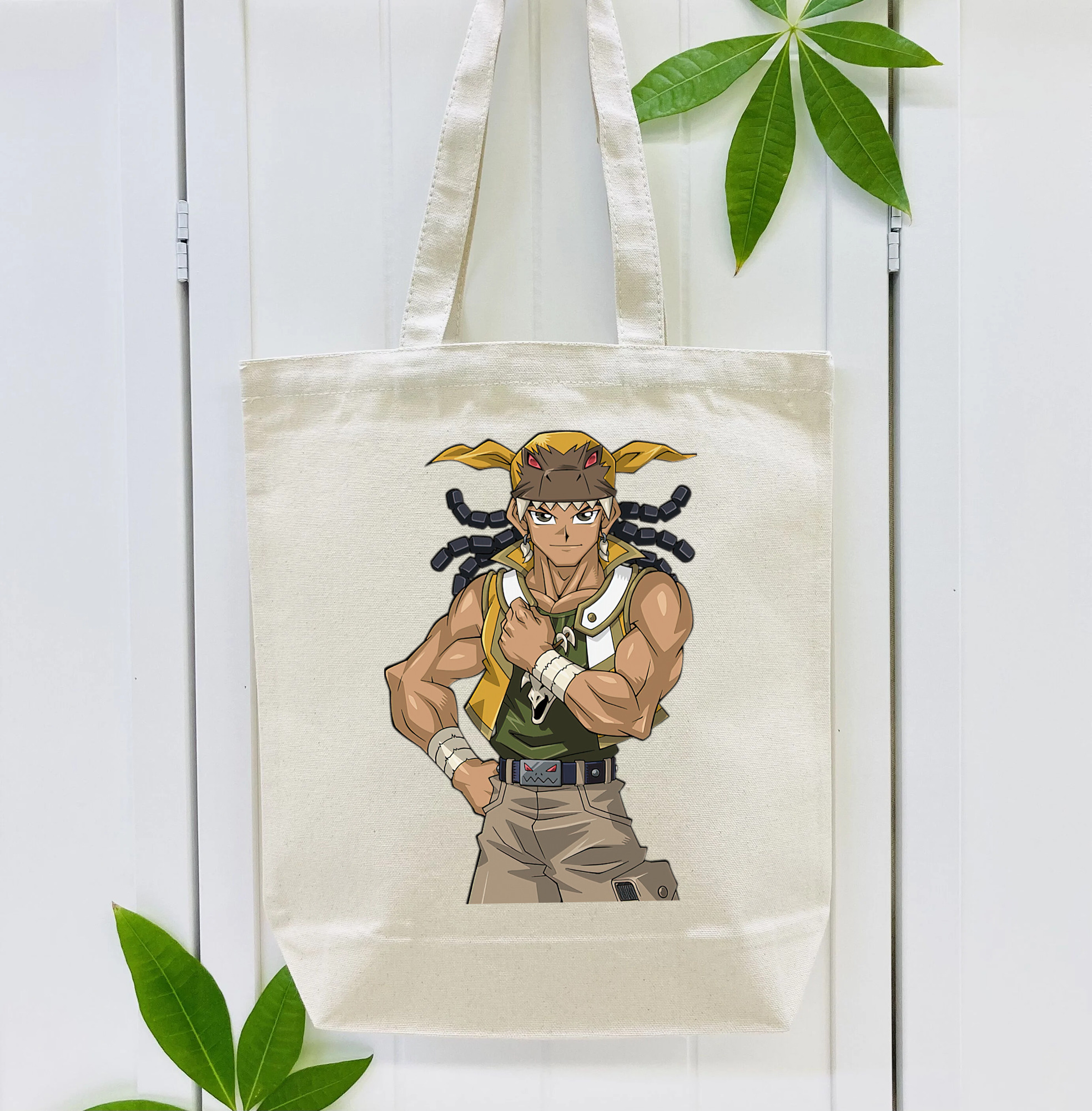 遊☆戯☆王 Yu-Gi-Oh! 縦型キャンバス生地手提げバッグ　トートバッグ