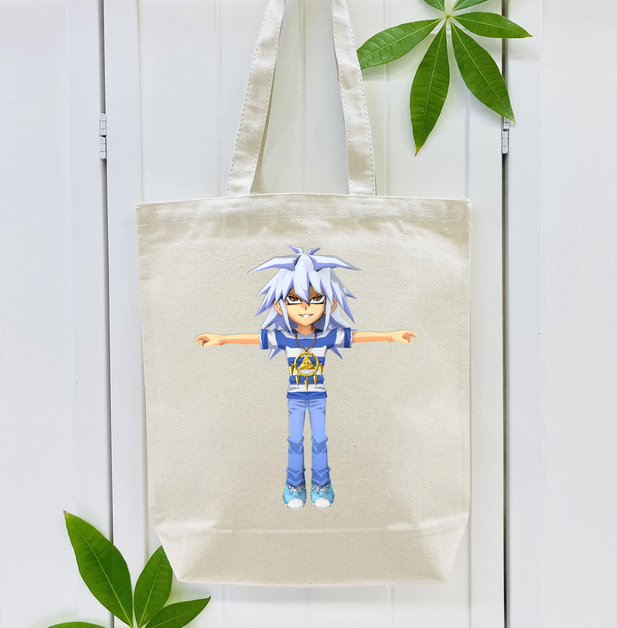 遊☆戯☆王 Yu-Gi-Oh! 縦型キャンバス生地手提げバッグ　トートバッグ