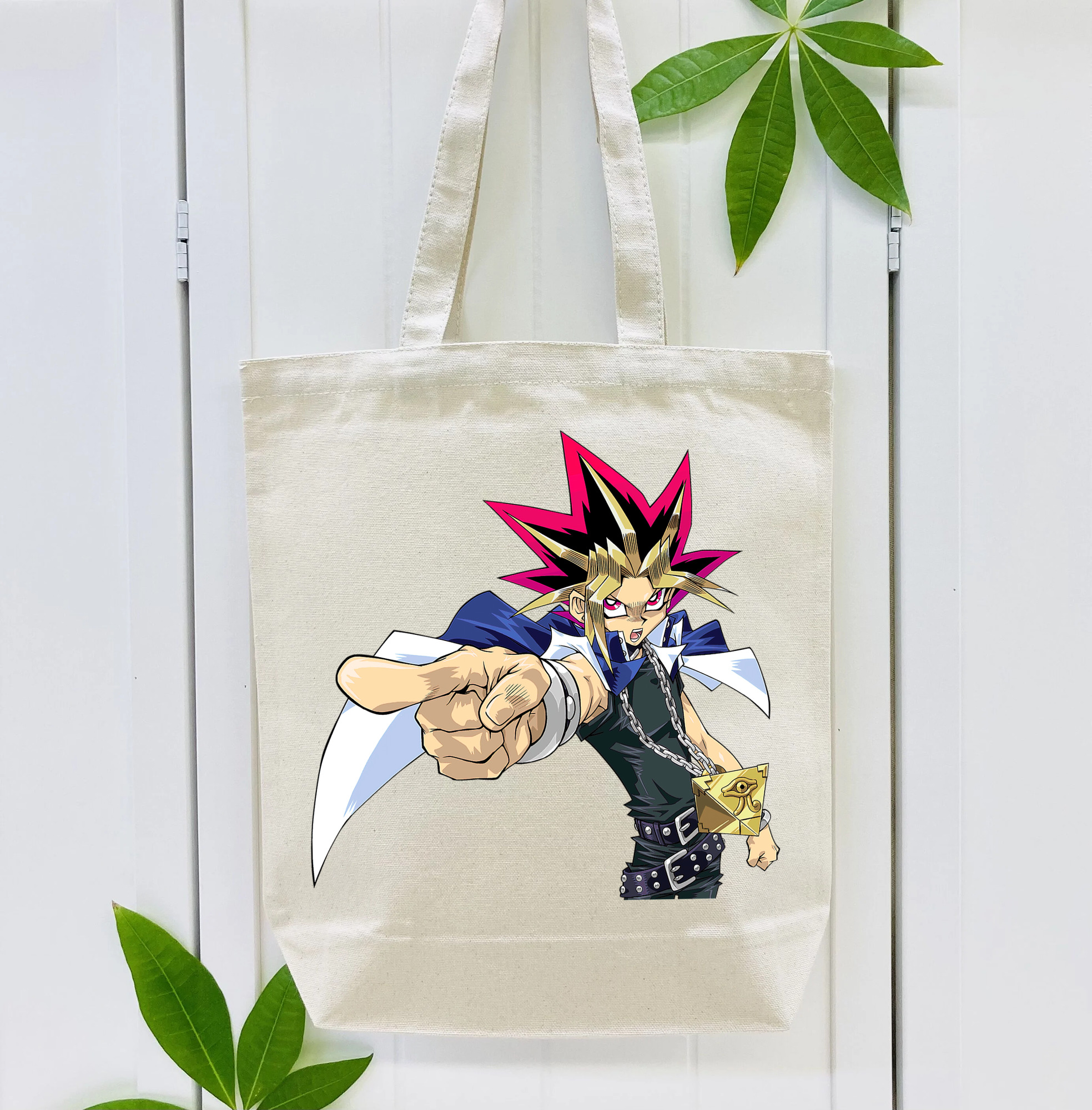 遊☆戯☆王 Yu-Gi-Oh! 縦型キャンバス生地手提げバッグ　トートバッグ