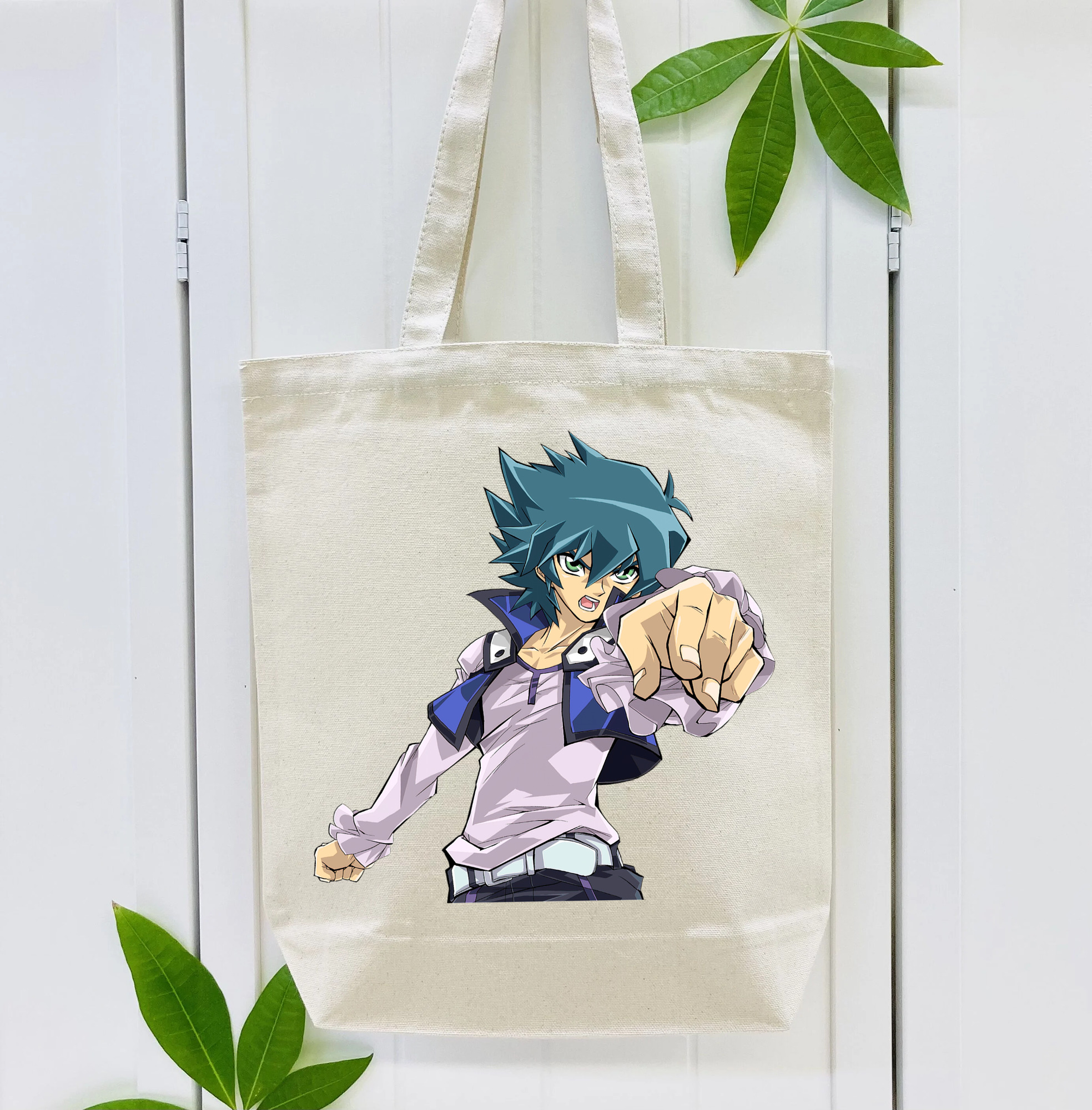 遊☆戯☆王 Yu-Gi-Oh! 縦型キャンバス生地手提げバッグ　トートバッグ