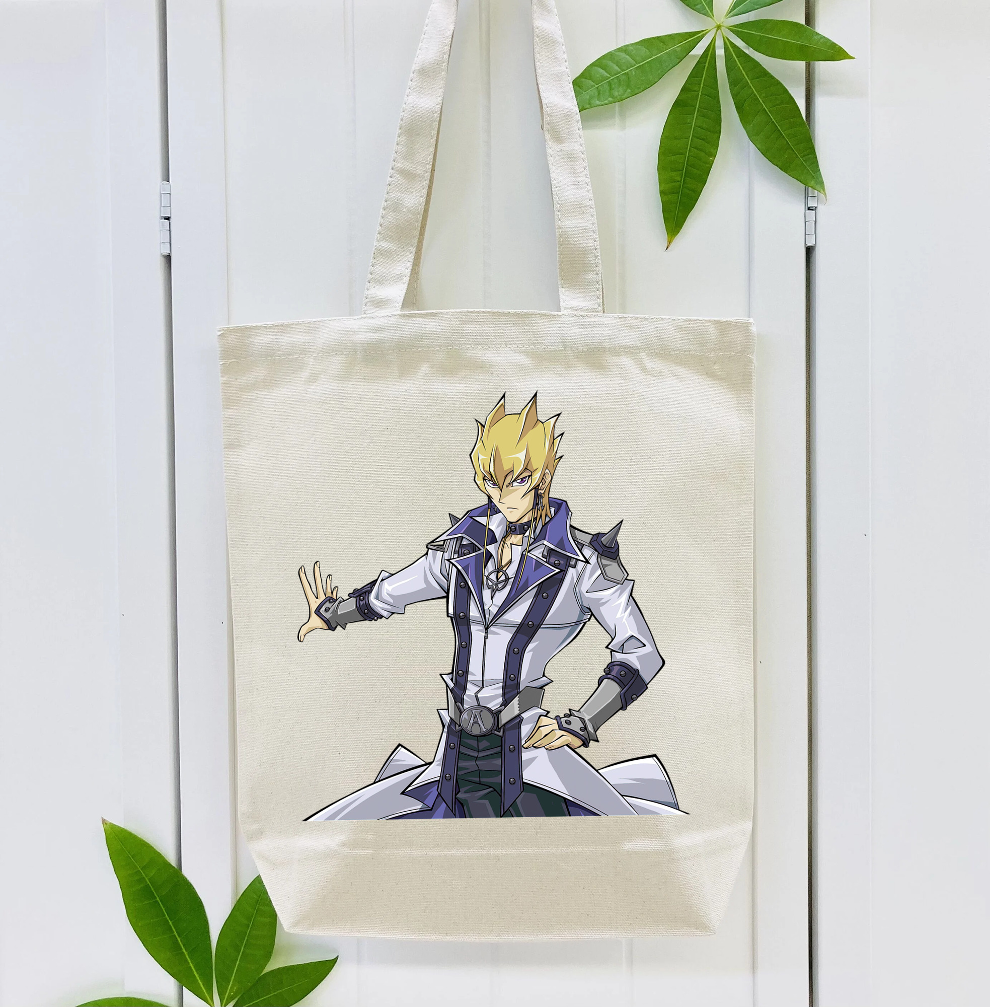 遊☆戯☆王 Yu-Gi-Oh! 縦型キャンバス生地手提げバッグ　トートバッグ