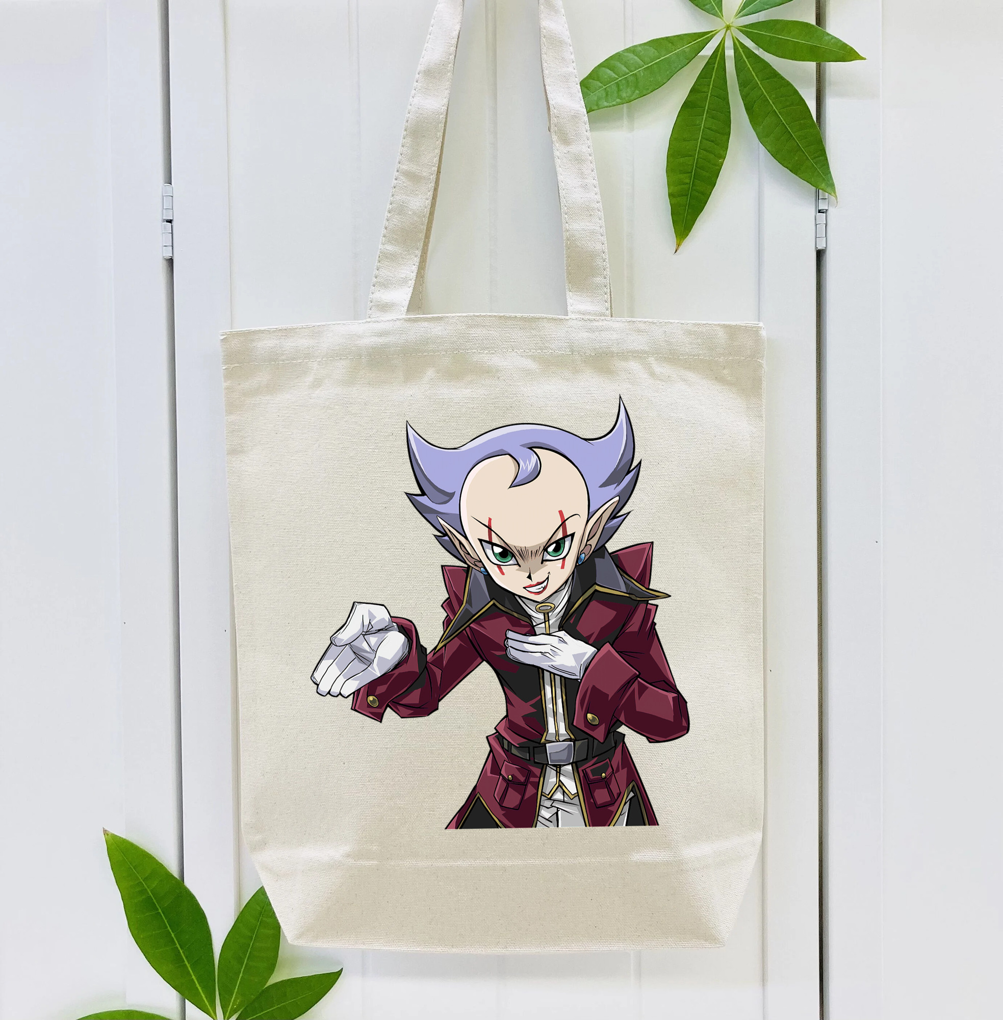 遊☆戯☆王 Yu-Gi-Oh! 縦型キャンバス生地手提げバッグ　トートバッグ