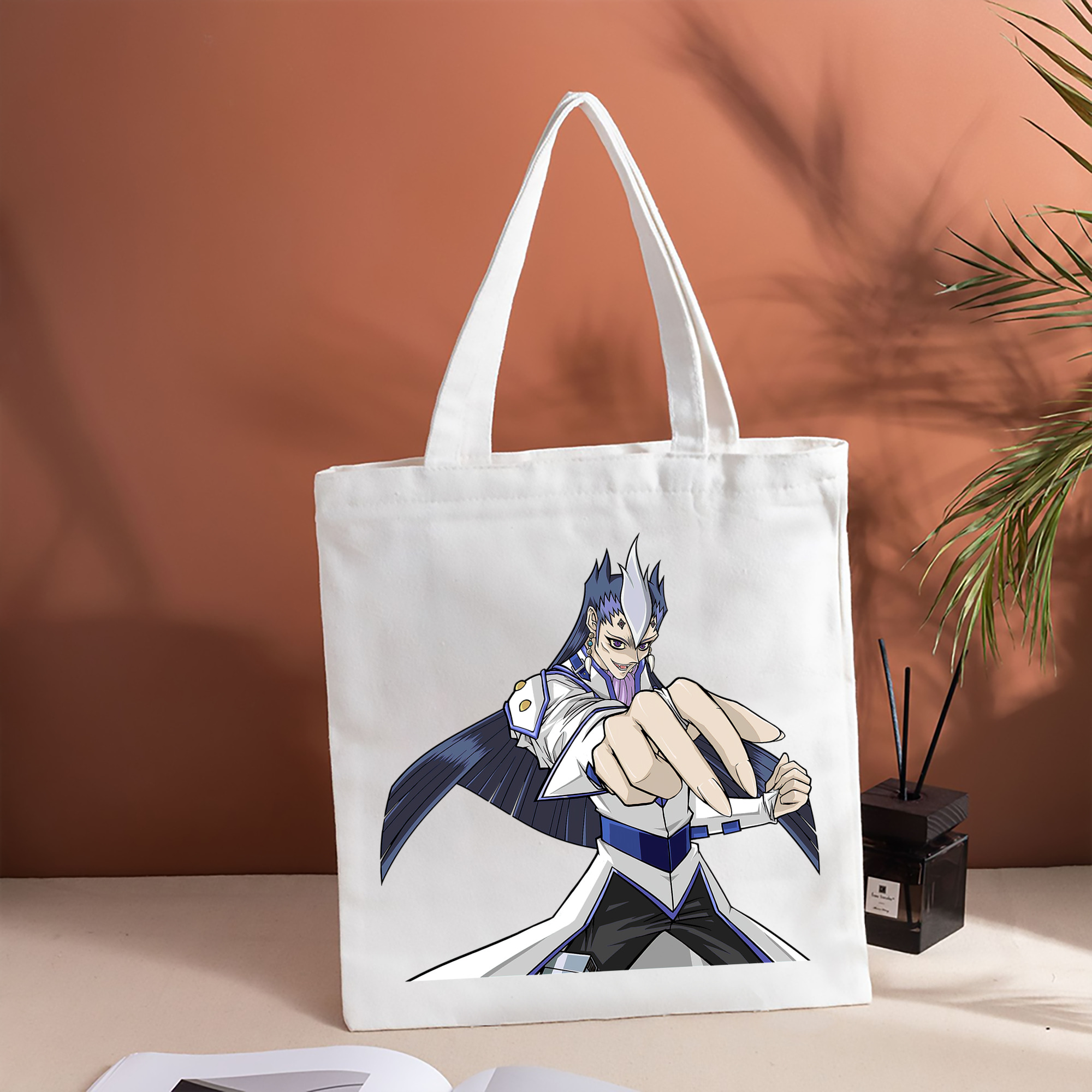 遊☆戯☆王 Yu-Gi-Oh! 縦型キャンバス生地手提げバッグ　トートバッグ