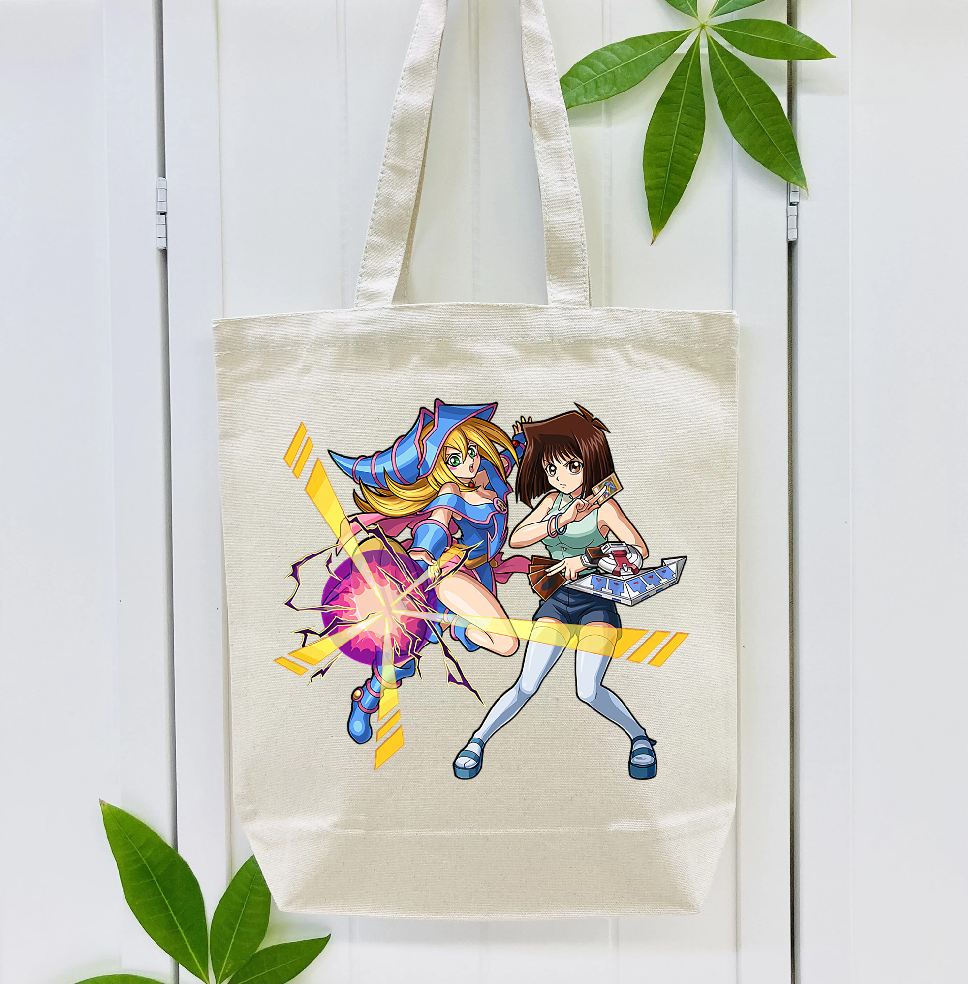 遊☆戯☆王 Yu-Gi-Oh! 縦型キャンバス生地手提げバッグ　トートバッグ