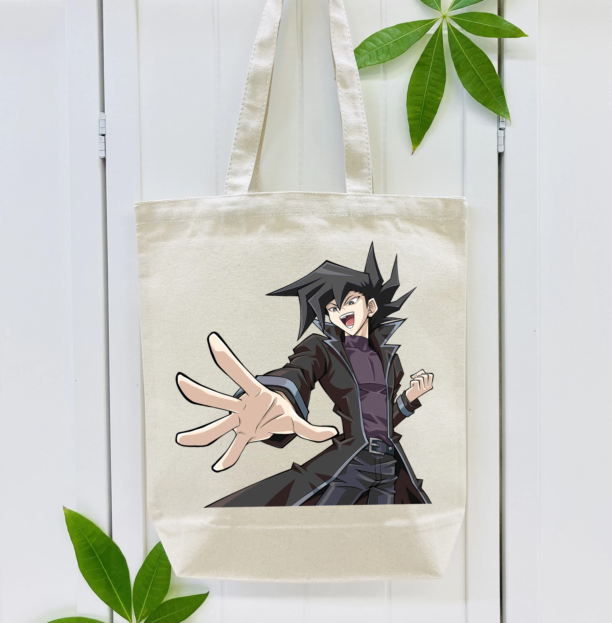 遊☆戯☆王 Yu-Gi-Oh! 縦型キャンバス生地手提げバッグ　トートバッグ