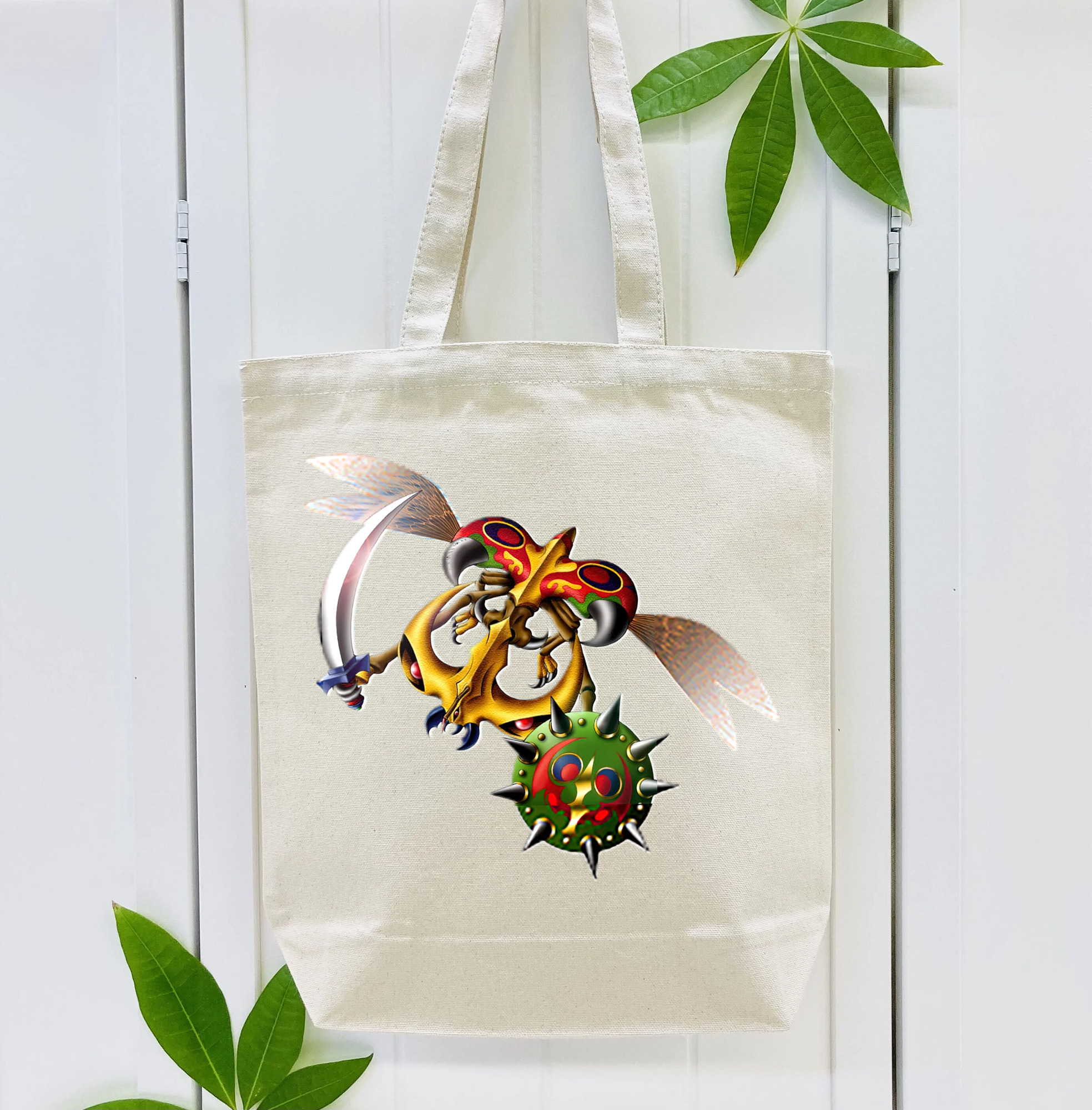 遊☆戯☆王 Yu-Gi-Oh! 縦型キャンバス生地手提げバッグ　トートバッグ