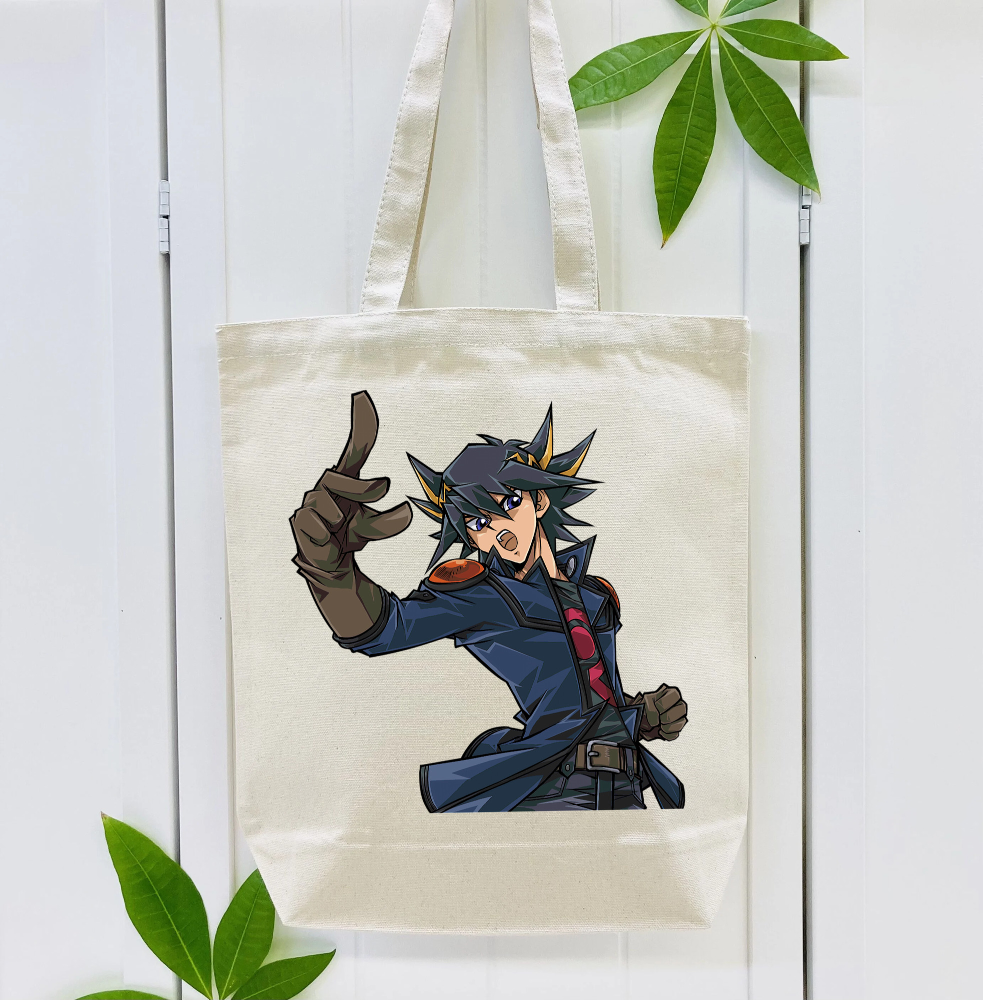 遊☆戯☆王 Yu-Gi-Oh! 縦型キャンバス生地手提げバッグ　トートバッグ