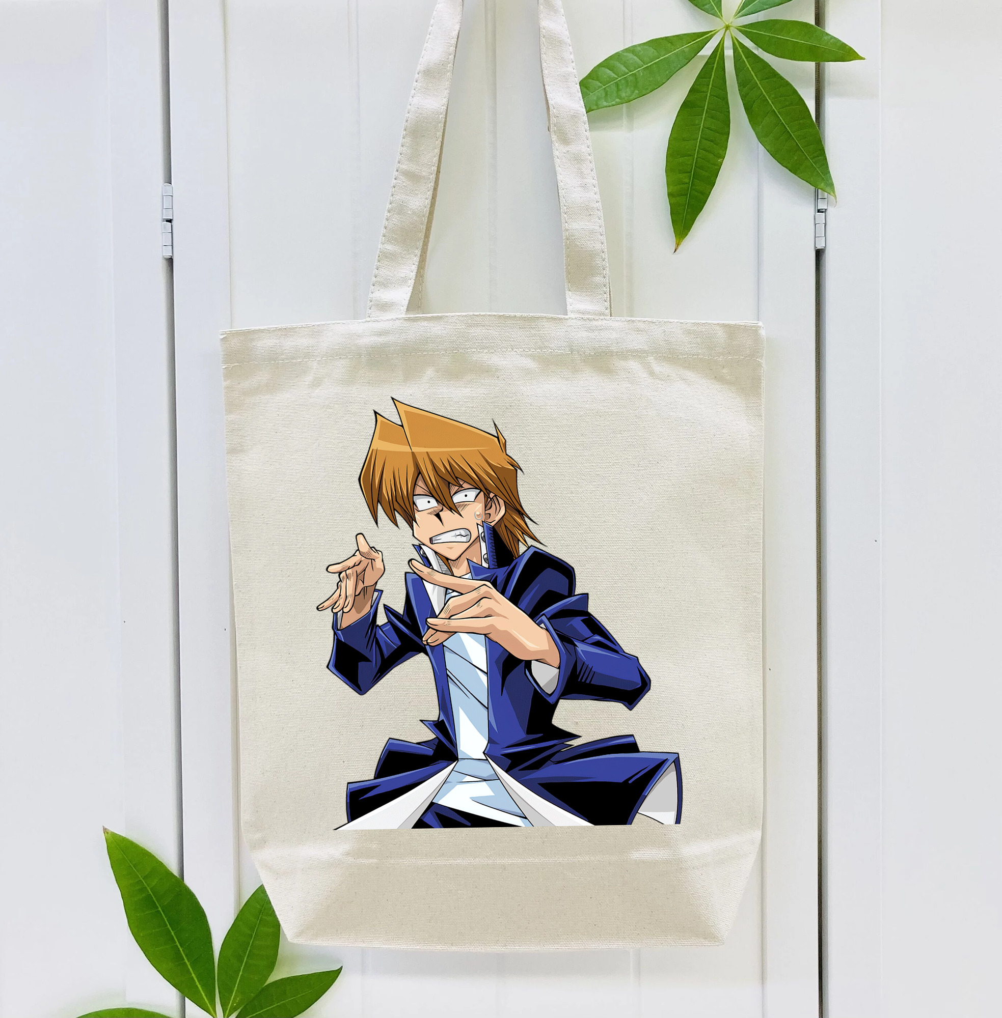 遊☆戯☆王 Yu-Gi-Oh! 縦型キャンバス生地手提げバッグ　トートバッグ