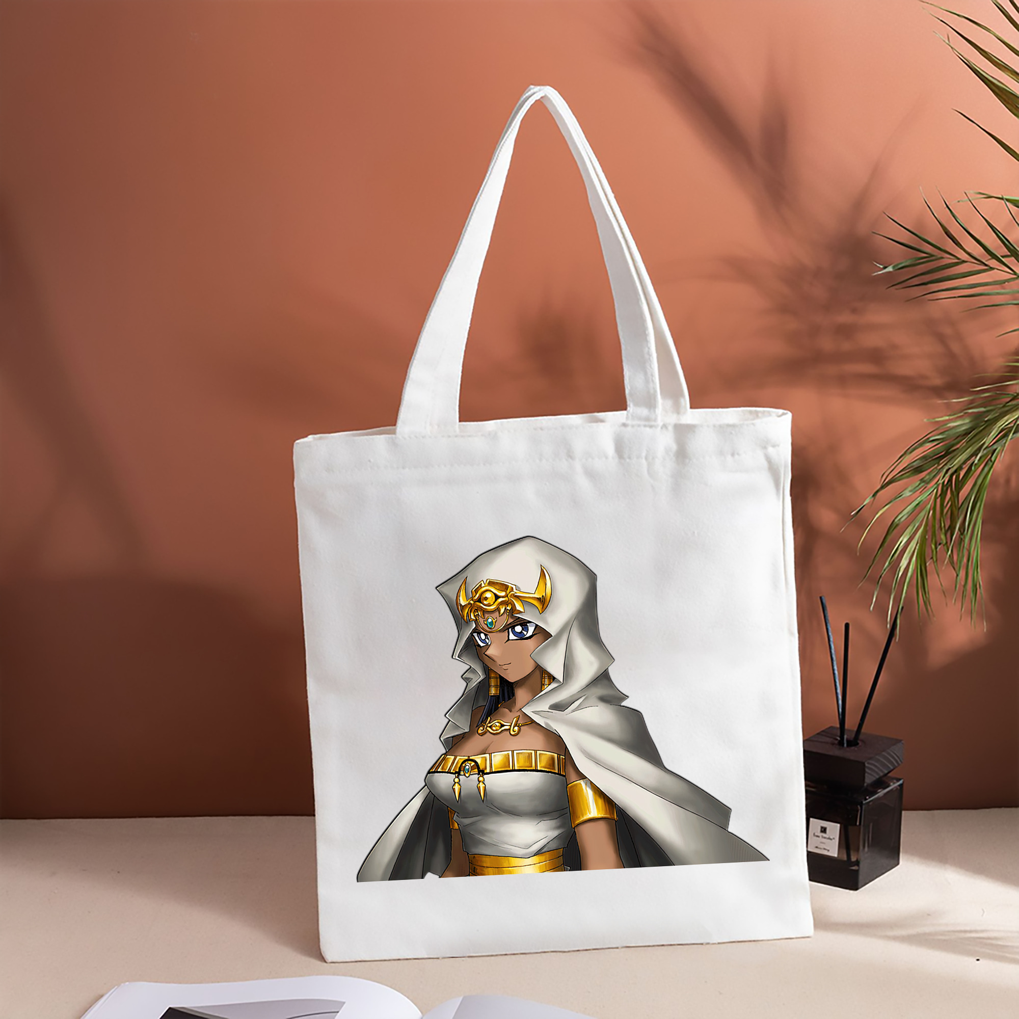 遊☆戯☆王 Yu-Gi-Oh! 縦型キャンバス生地手提げバッグ　トートバッグ