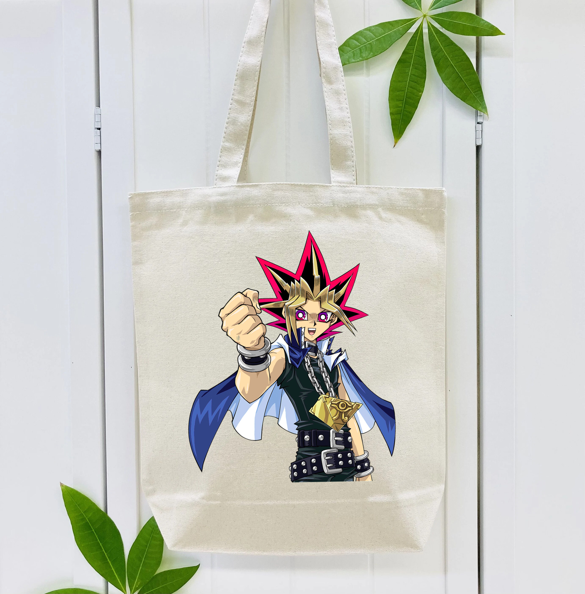 遊☆戯☆王 Yu-Gi-Oh! 縦型キャンバス生地手提げバッグ　トートバッグ