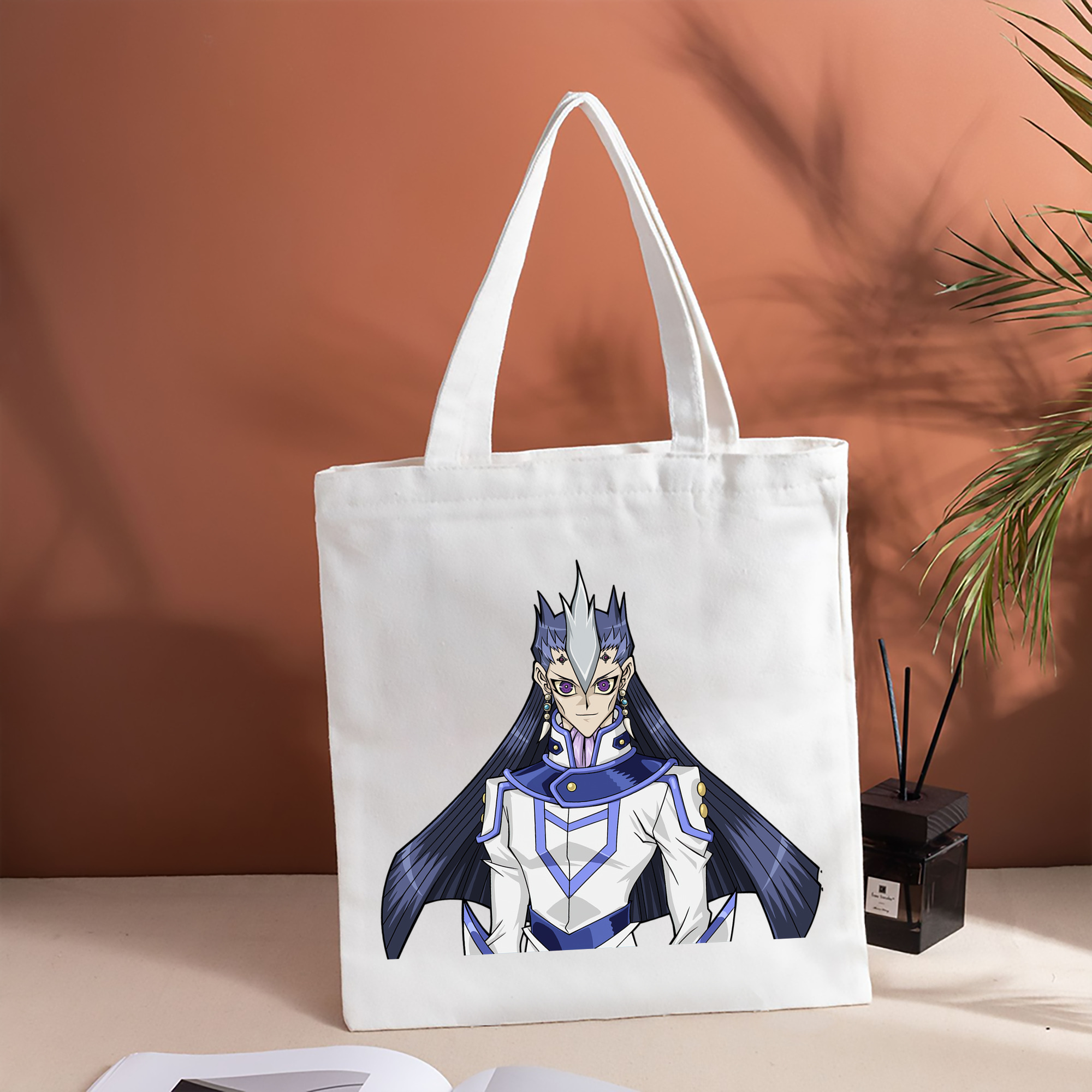 遊☆戯☆王 Yu-Gi-Oh! 縦型キャンバス生地手提げバッグ　トートバッグ