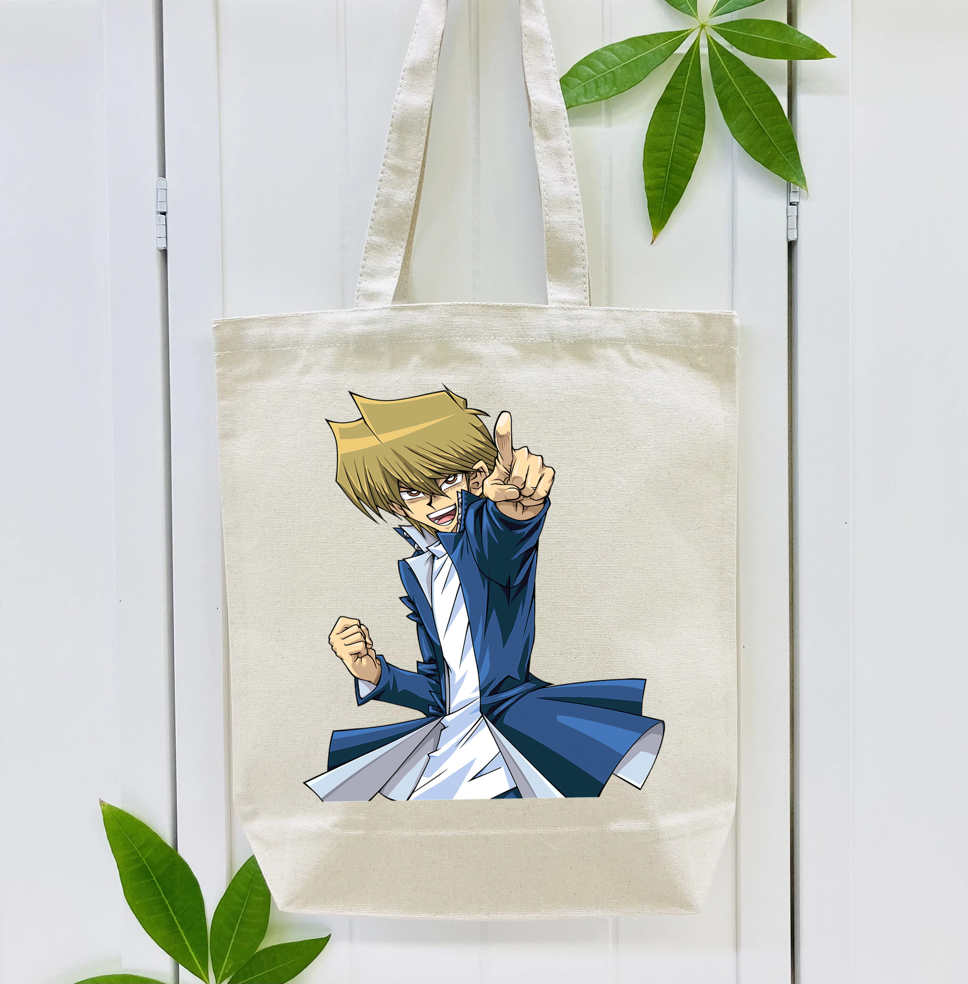 遊☆戯☆王 Yu-Gi-Oh! 縦型キャンバス生地手提げバッグ　トートバッグ