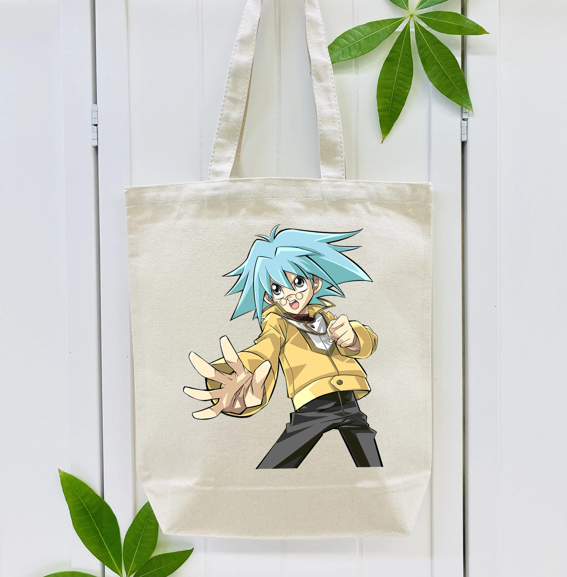 遊☆戯☆王 Yu-Gi-Oh! 縦型キャンバス生地手提げバッグ　トートバッグ