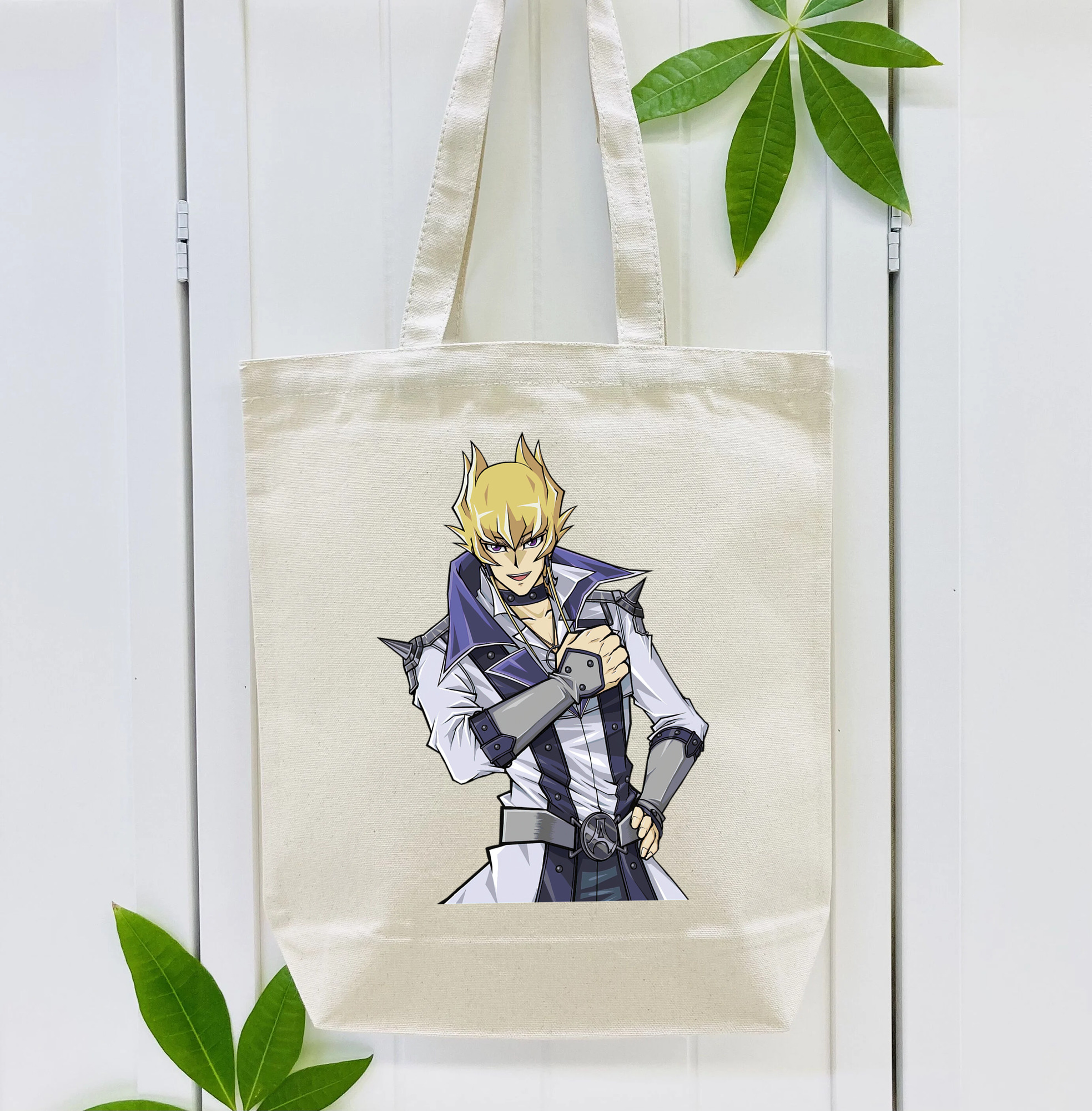 遊☆戯☆王 Yu-Gi-Oh! 縦型キャンバス生地手提げバッグ　トートバッグ