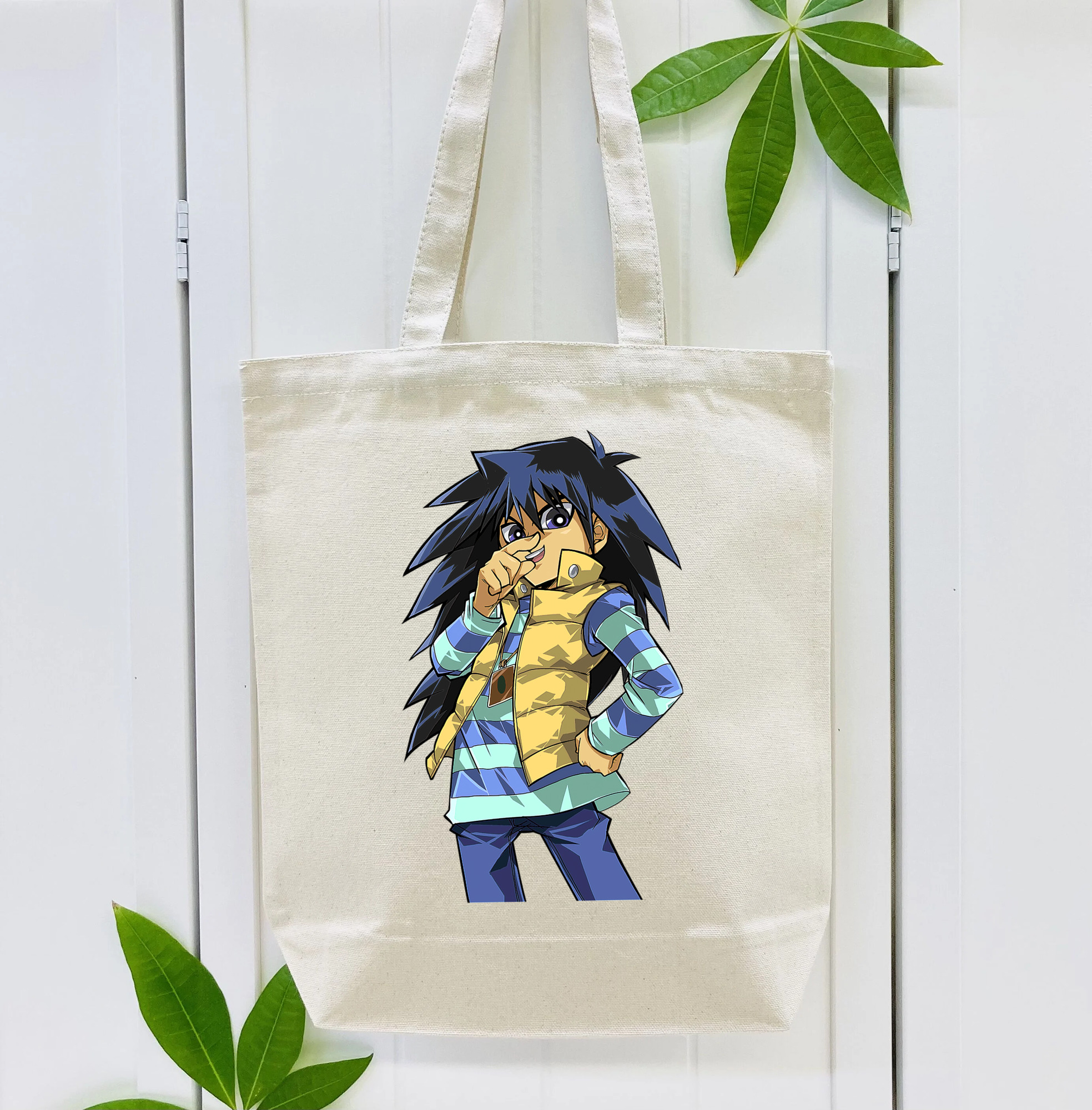 遊☆戯☆王 Yu-Gi-Oh! 縦型キャンバス生地手提げバッグ　トートバッグ