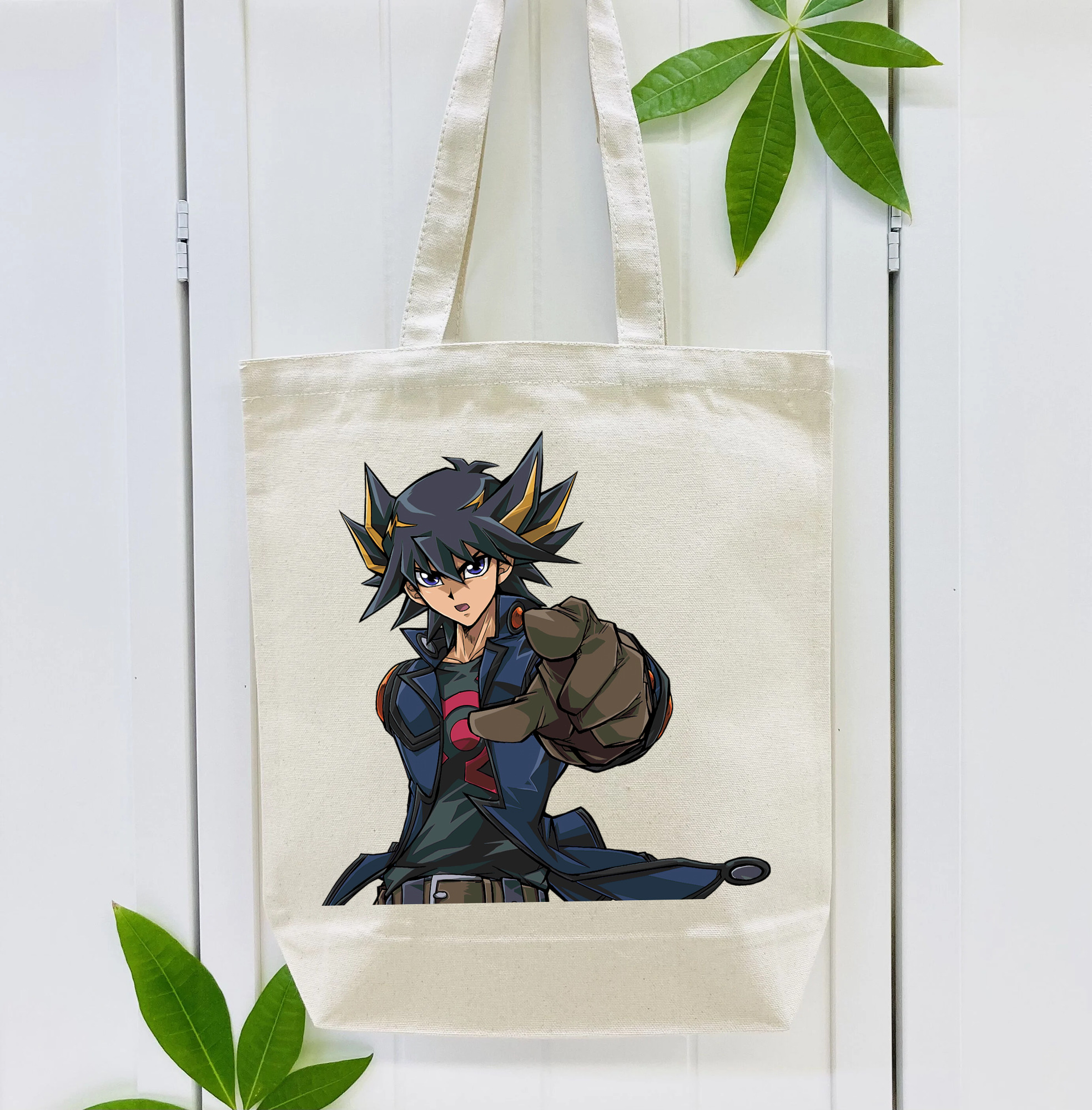遊☆戯☆王 Yu-Gi-Oh! 縦型キャンバス生地手提げバッグ　トートバッグ