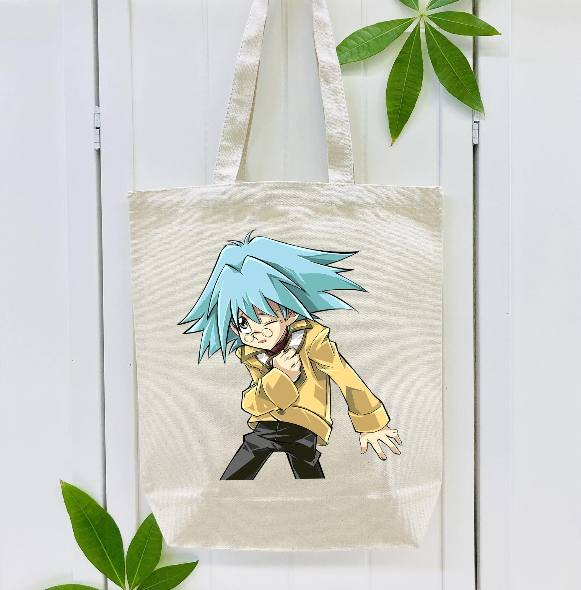 遊☆戯☆王 Yu-Gi-Oh! 縦型キャンバス生地手提げバッグ　トートバッグ