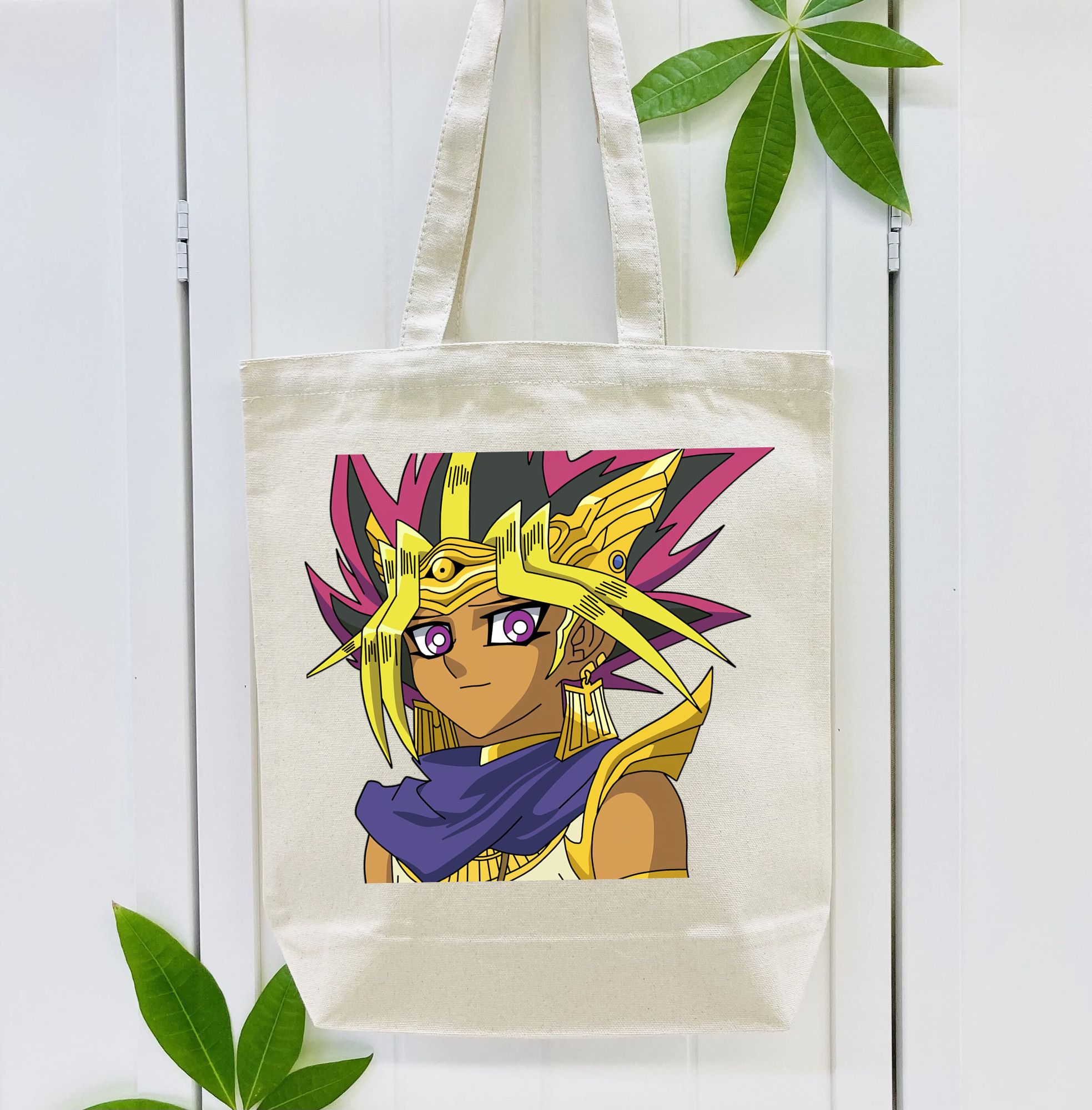 遊☆戯☆王 Yu-Gi-Oh! 縦型キャンバス生地手提げバッグ　トートバッグ