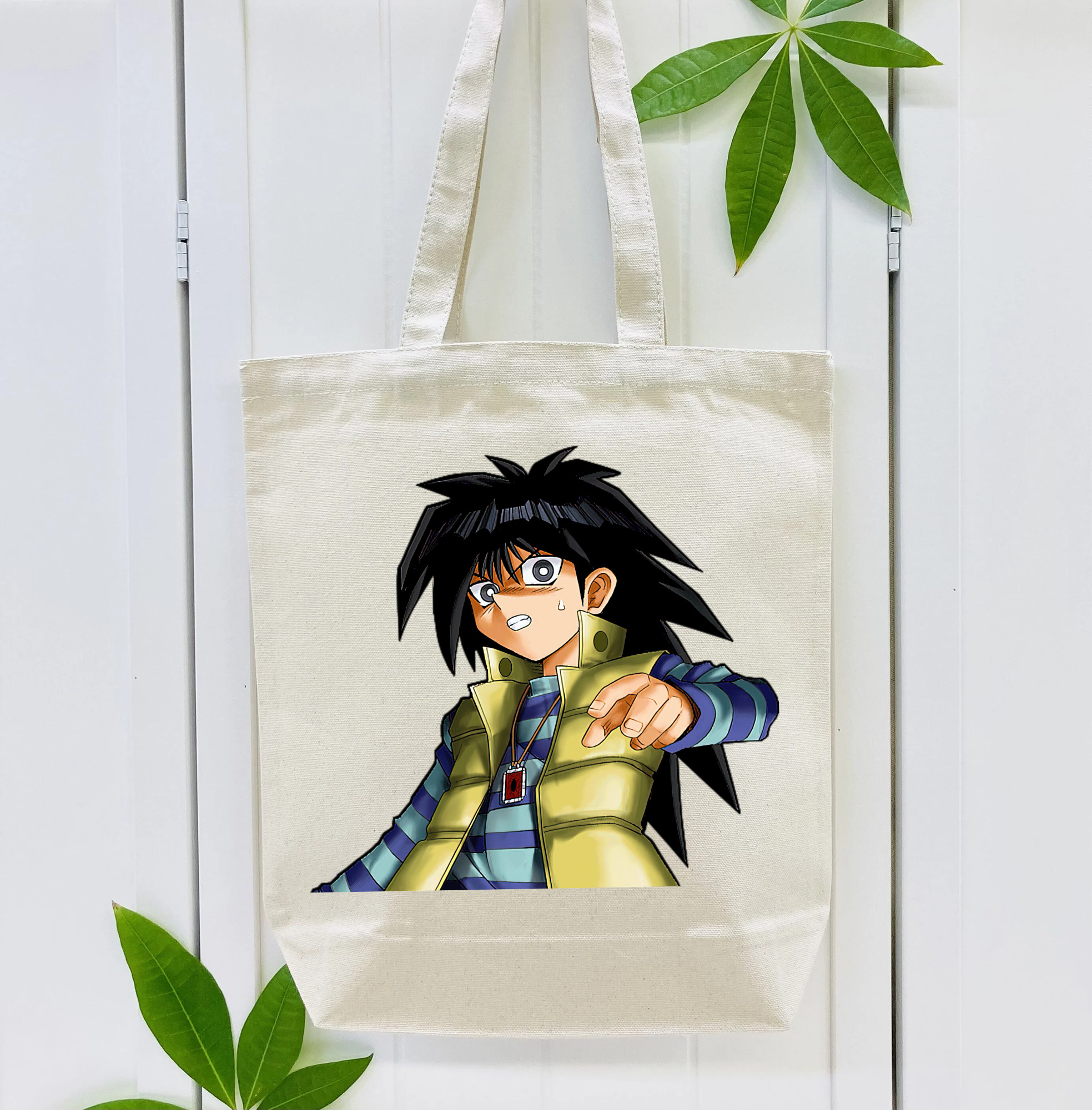 遊☆戯☆王 Yu-Gi-Oh! 縦型キャンバス生地手提げバッグ　トートバッグ