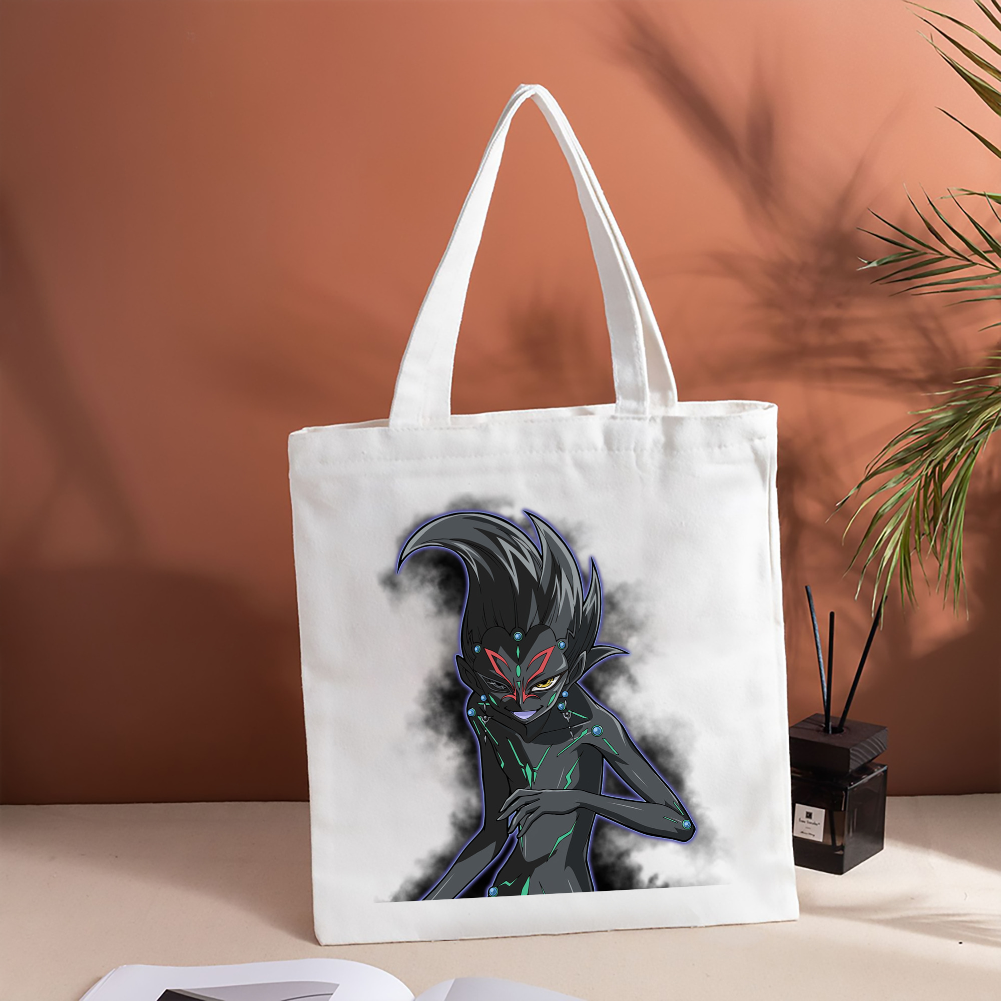 遊☆戯☆王 Yu-Gi-Oh! 縦型キャンバス生地手提げバッグ　トートバッグ