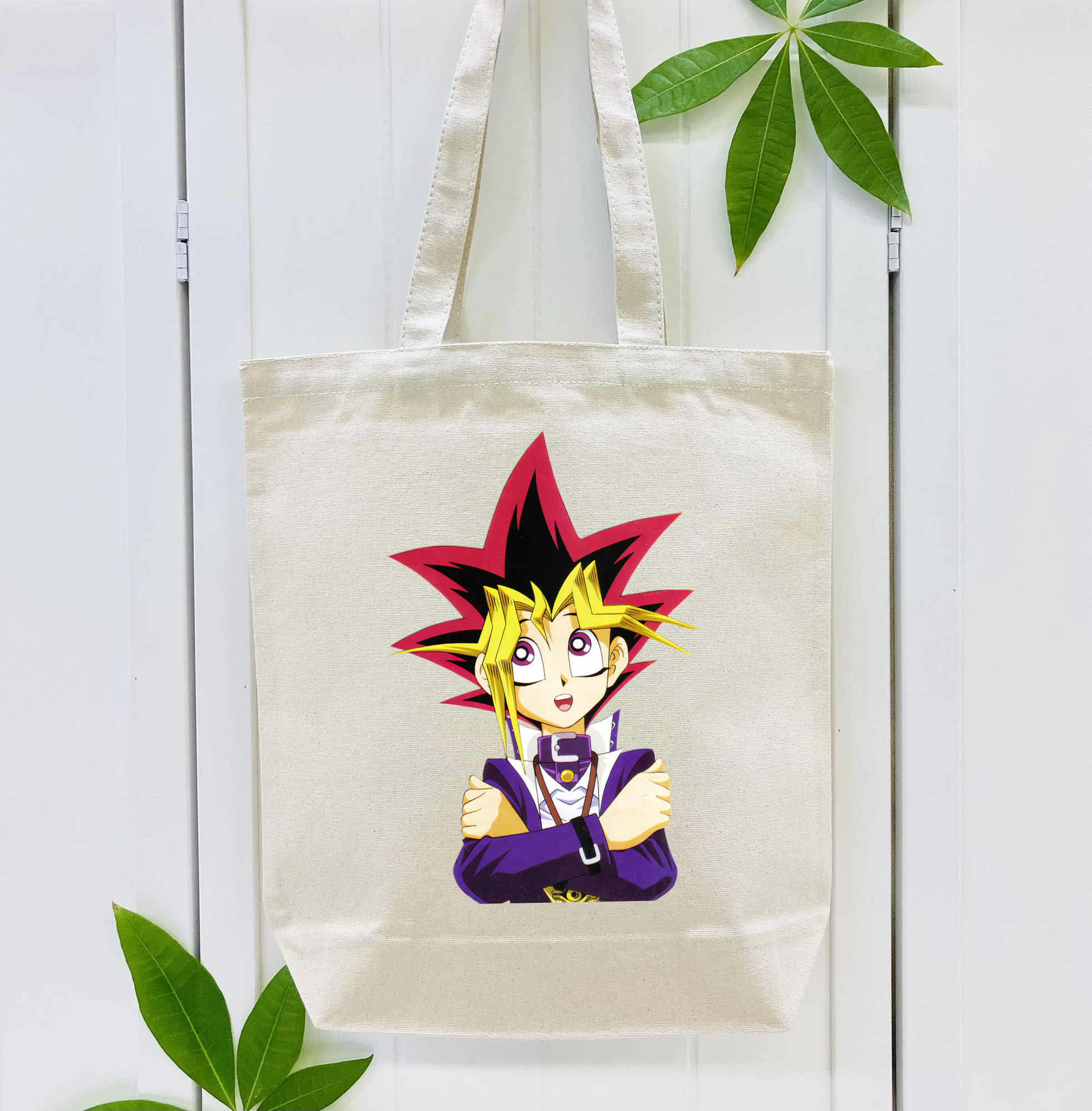 遊☆戯☆王 Yu-Gi-Oh! 縦型キャンバス生地手提げバッグ　トートバッグ