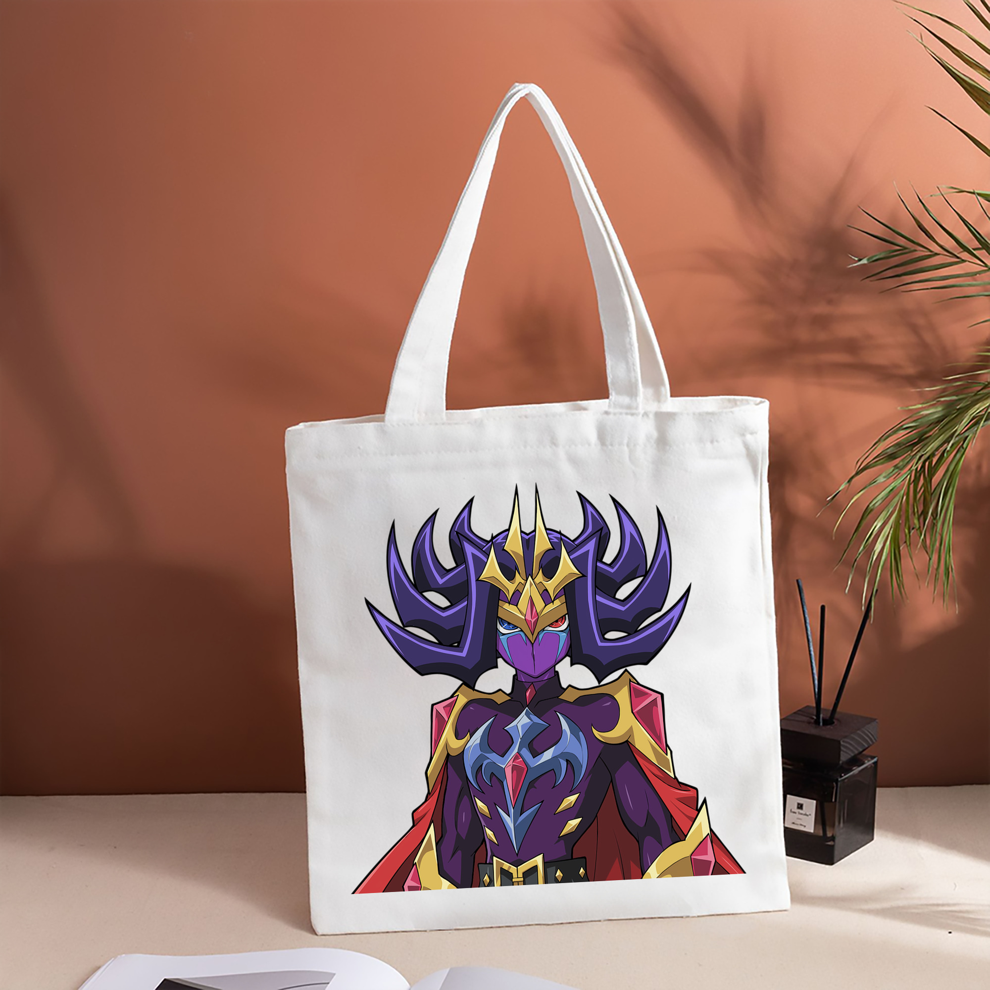 遊☆戯☆王 Yu-Gi-Oh! 縦型キャンバス生地手提げバッグ　トートバッグ