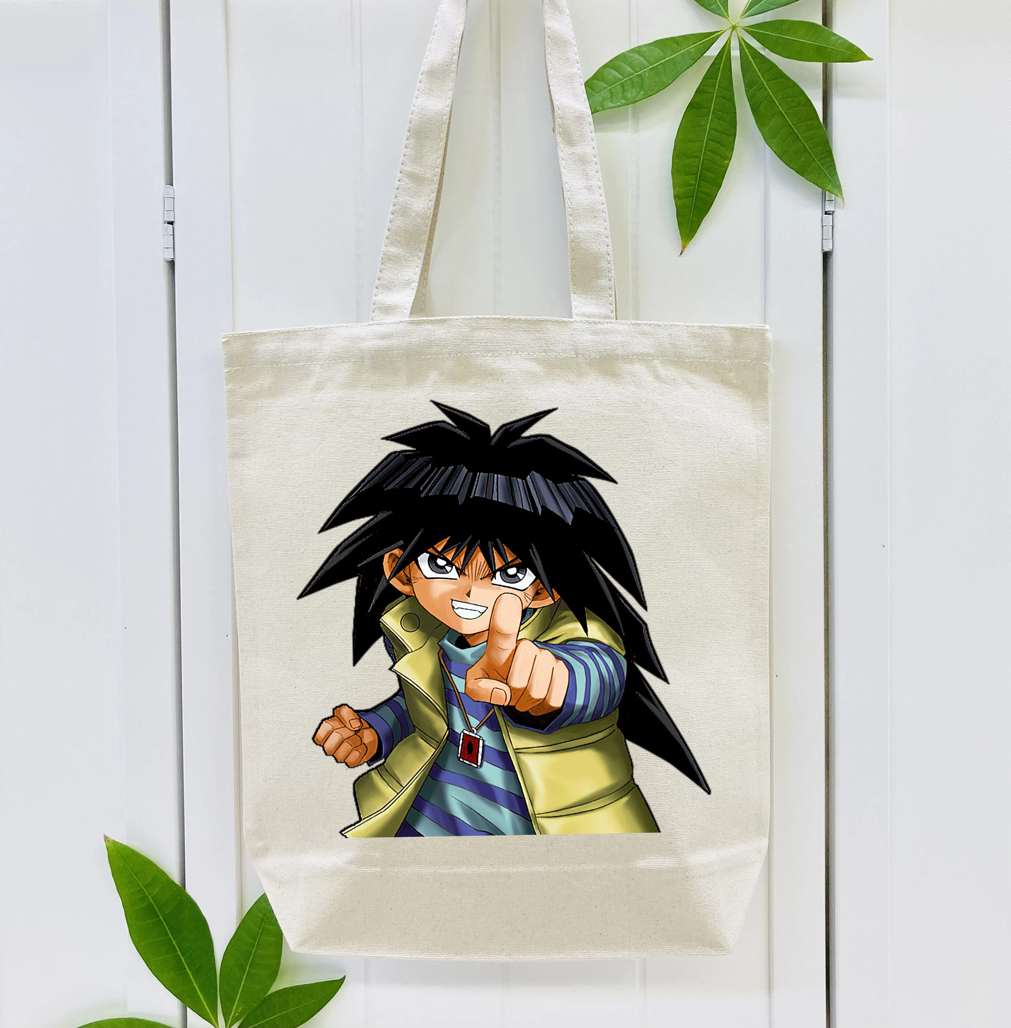 遊☆戯☆王 Yu-Gi-Oh! 縦型キャンバス生地手提げバッグ　トートバッグ