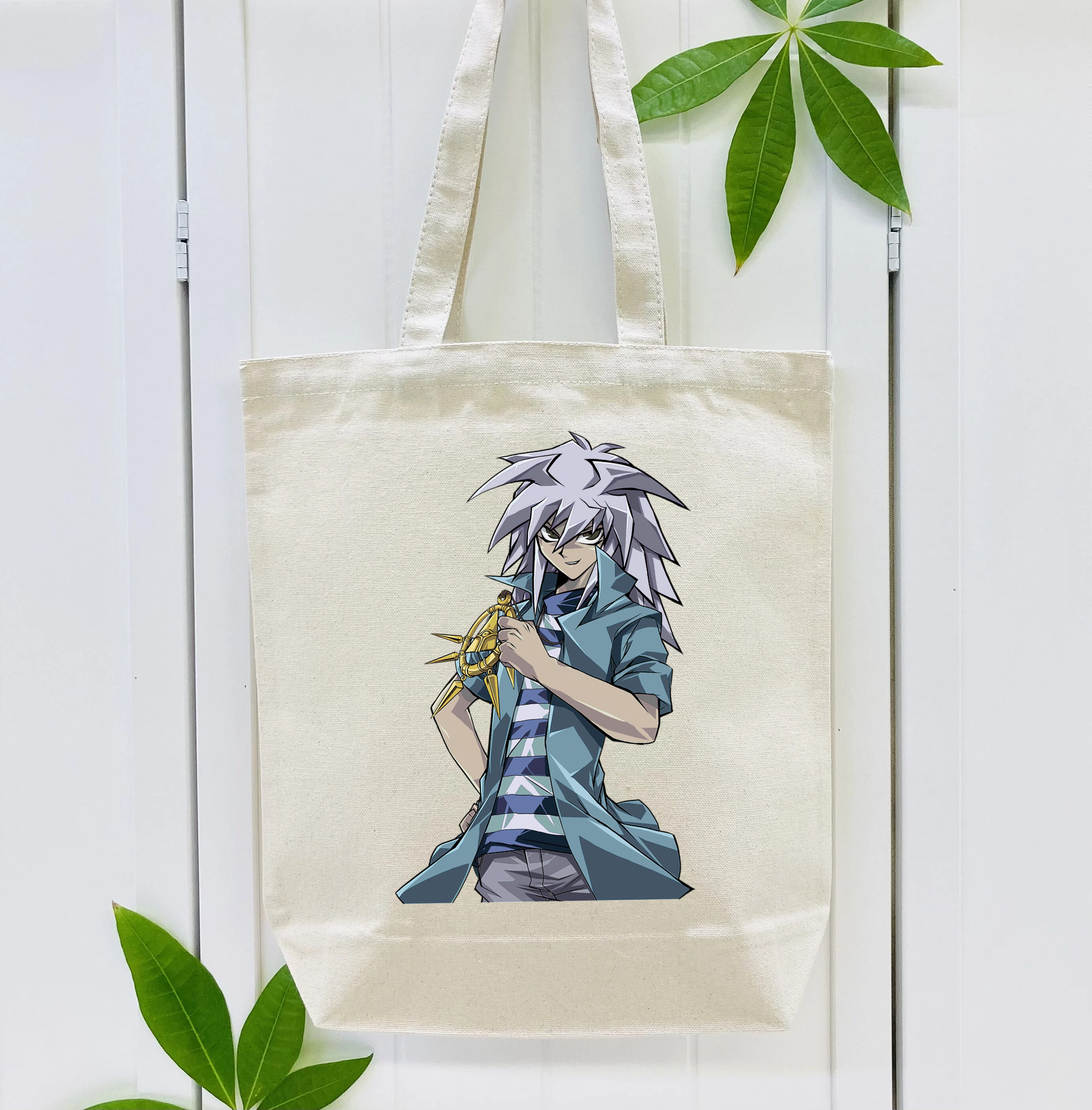 遊☆戯☆王 Yu-Gi-Oh! 縦型キャンバス生地手提げバッグ　トートバッグ