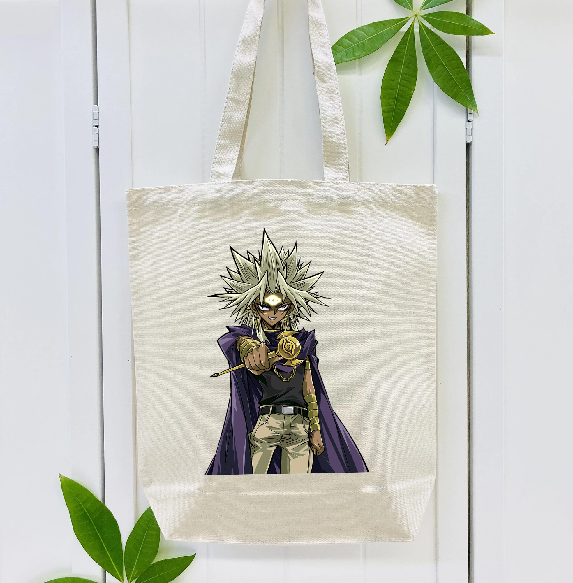 遊☆戯☆王 Yu-Gi-Oh! 縦型キャンバス生地手提げバッグ　トートバッグ