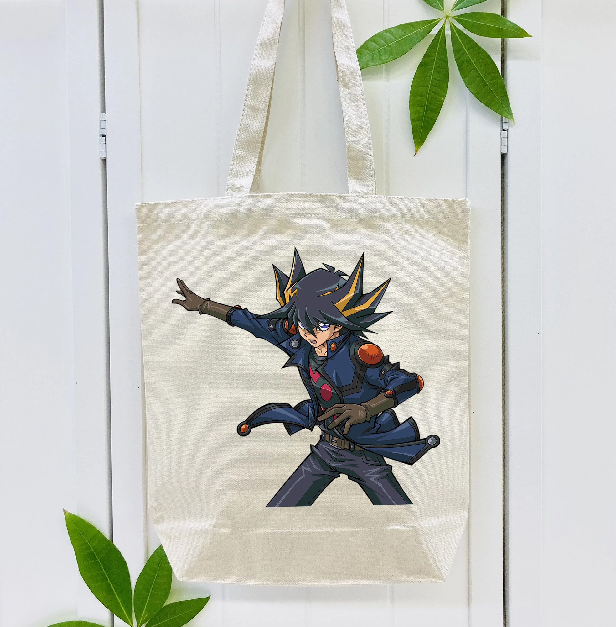 遊☆戯☆王 Yu-Gi-Oh! 縦型キャンバス生地手提げバッグ　トートバッグ