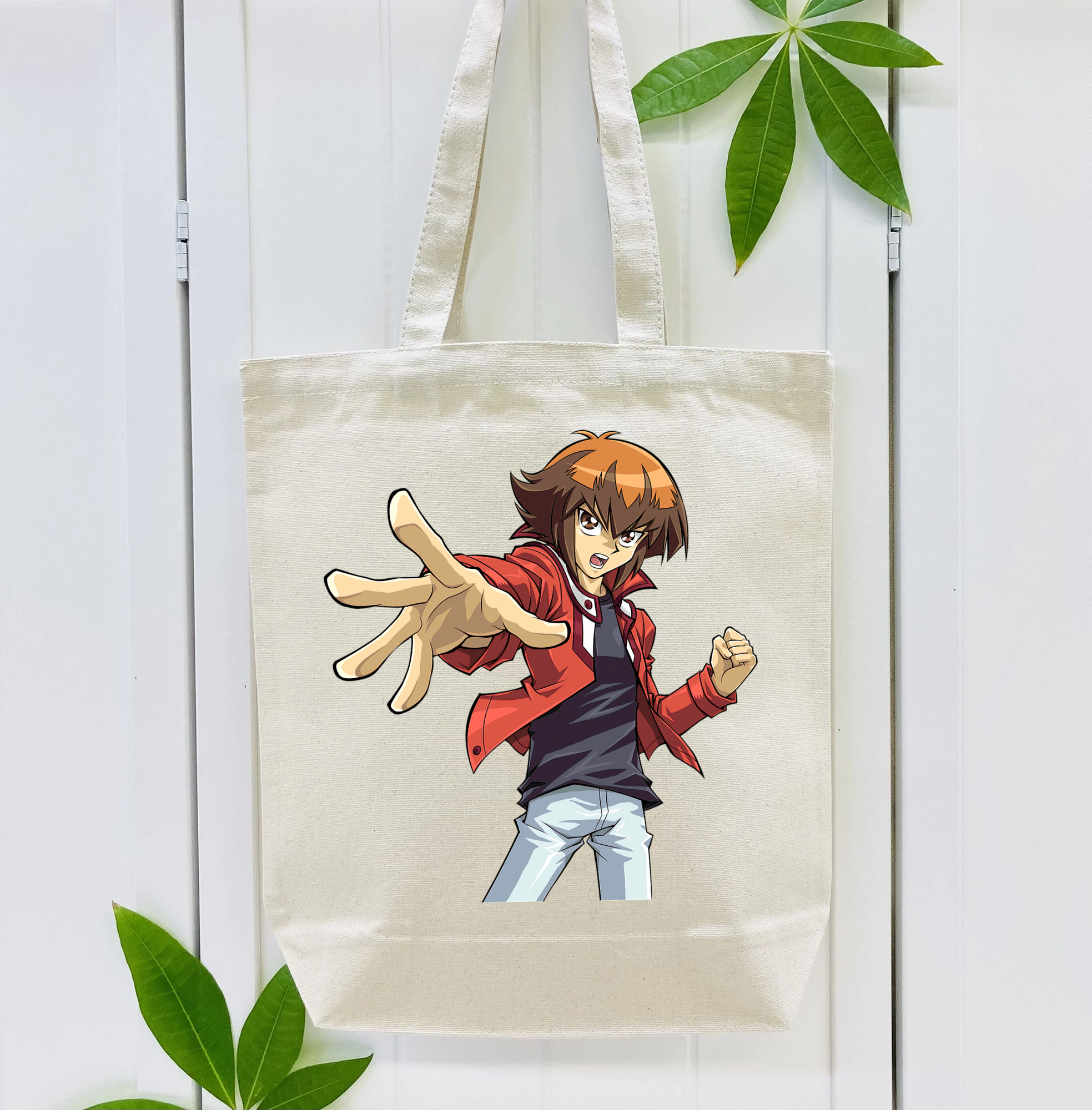 遊☆戯☆王 Yu-Gi-Oh! 縦型キャンバス生地手提げバッグ　トートバッグ