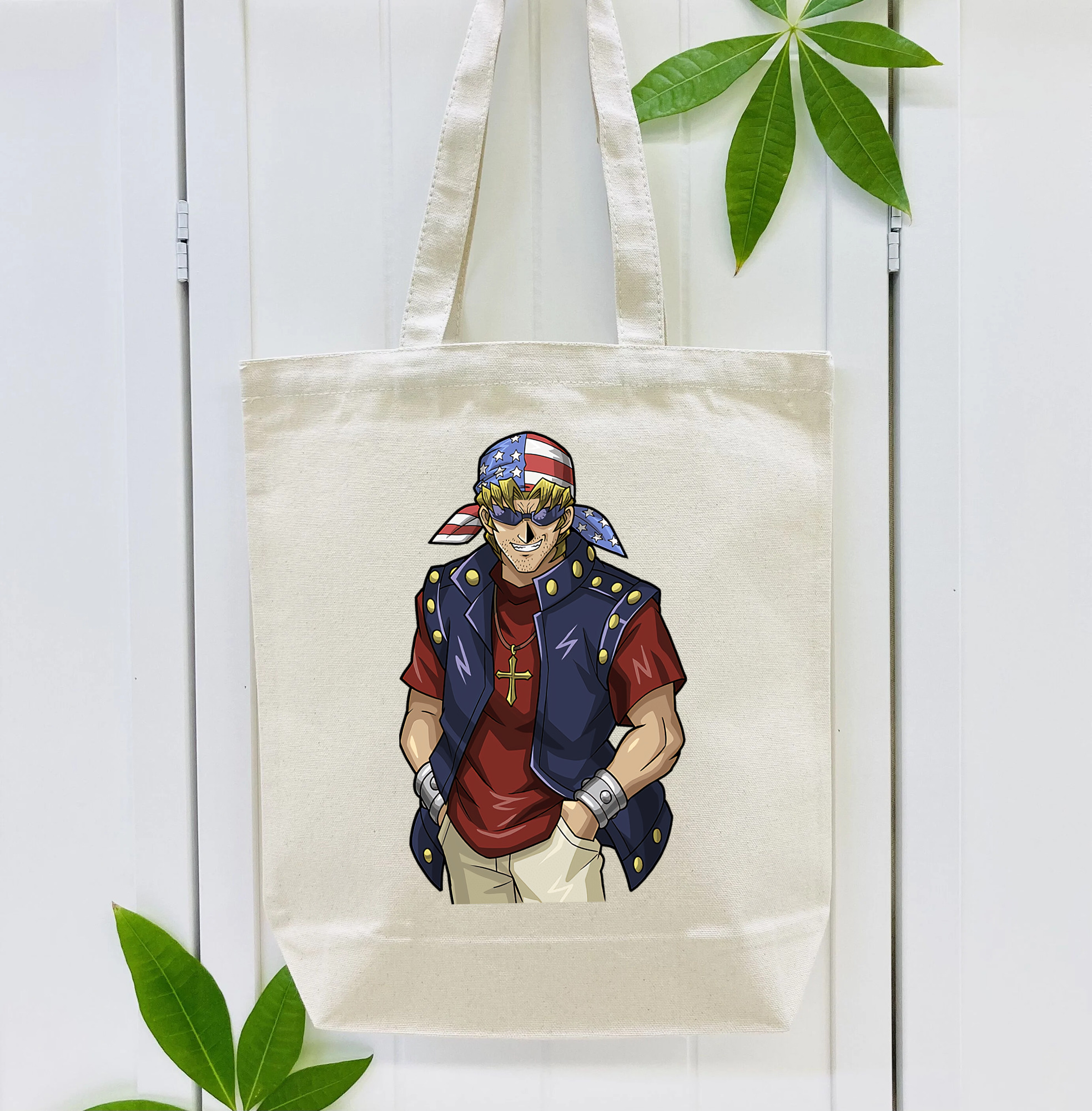 遊☆戯☆王 Yu-Gi-Oh! 縦型キャンバス生地手提げバッグ　トートバッグ